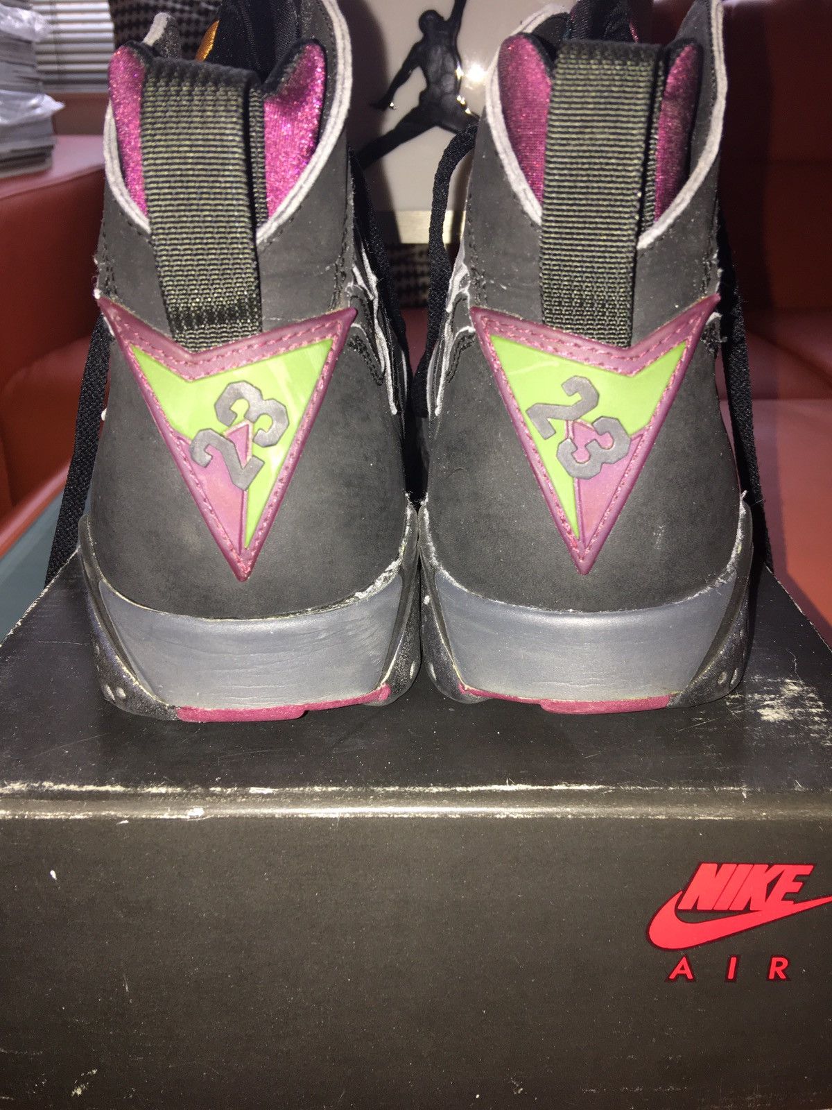 Jordan Brand × Nike NIKE AIR Jordan 7 Bordeaux 1992 Original Size US 10 / EU 43 - 5 Thumbnail