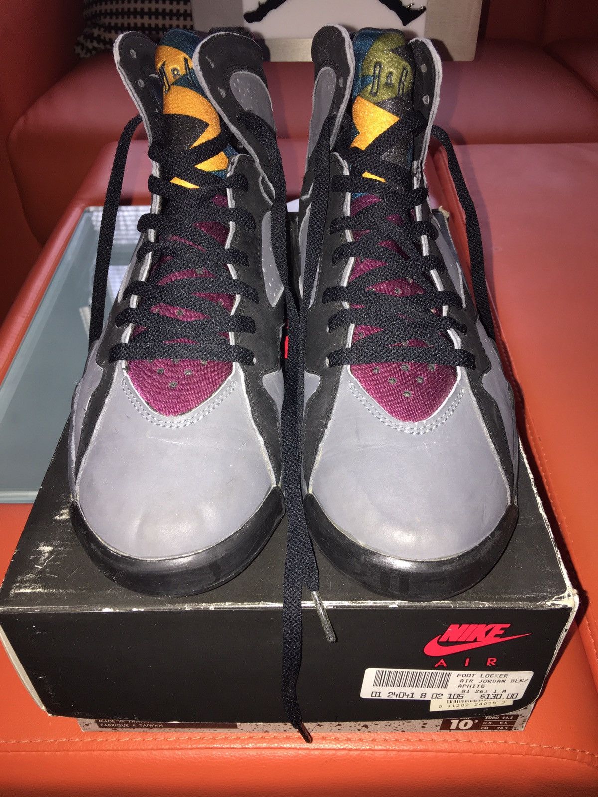 Jordan Brand × Nike NIKE AIR Jordan 7 Bordeaux 1992 Original Size US 10 / EU 43 - 3 Thumbnail