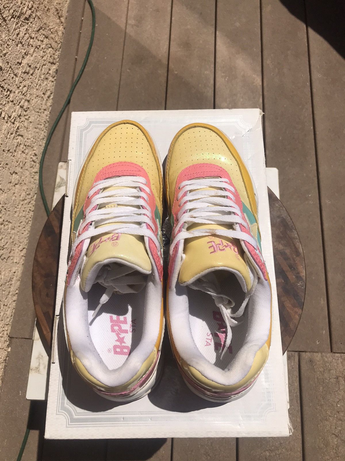 Bape cotton candy “crazy” roadsta size 2009