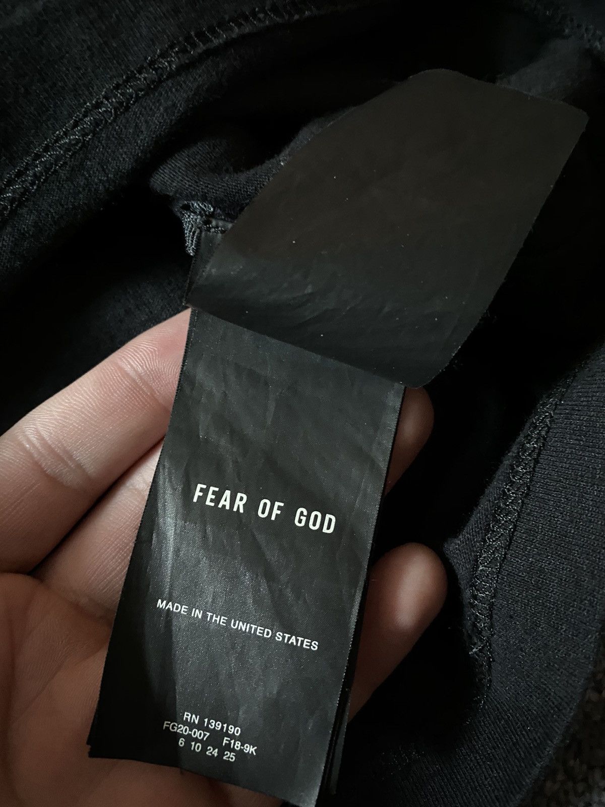 Fear of God Fear of God Logo Long Sleeve Size US S / EU 44-46 / 1 - 3 Thumbnail