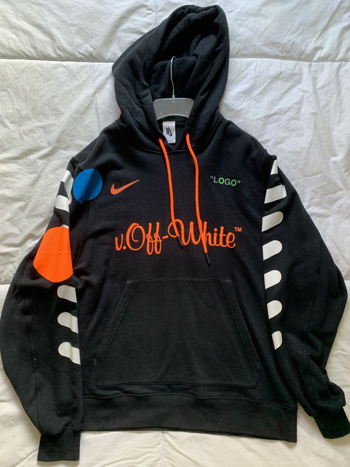 Nike Off White Collab Hoodie OFF-WHITE X Nike 006 Fleece Hoodie 
