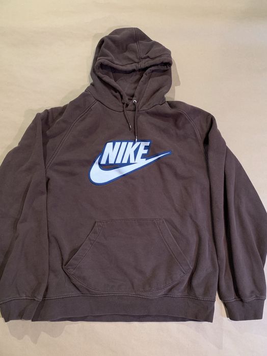 Vintage brown best sale nike hoodie