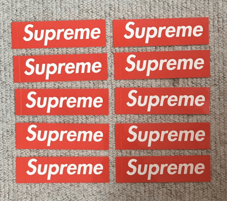 Supreme Box Logo Stickers - 10 Pack | Grailed