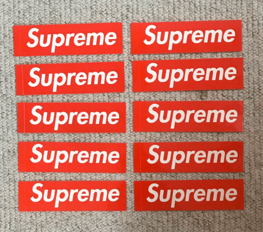 Supreme Box Logo Stickers - 10 Pack | Grailed