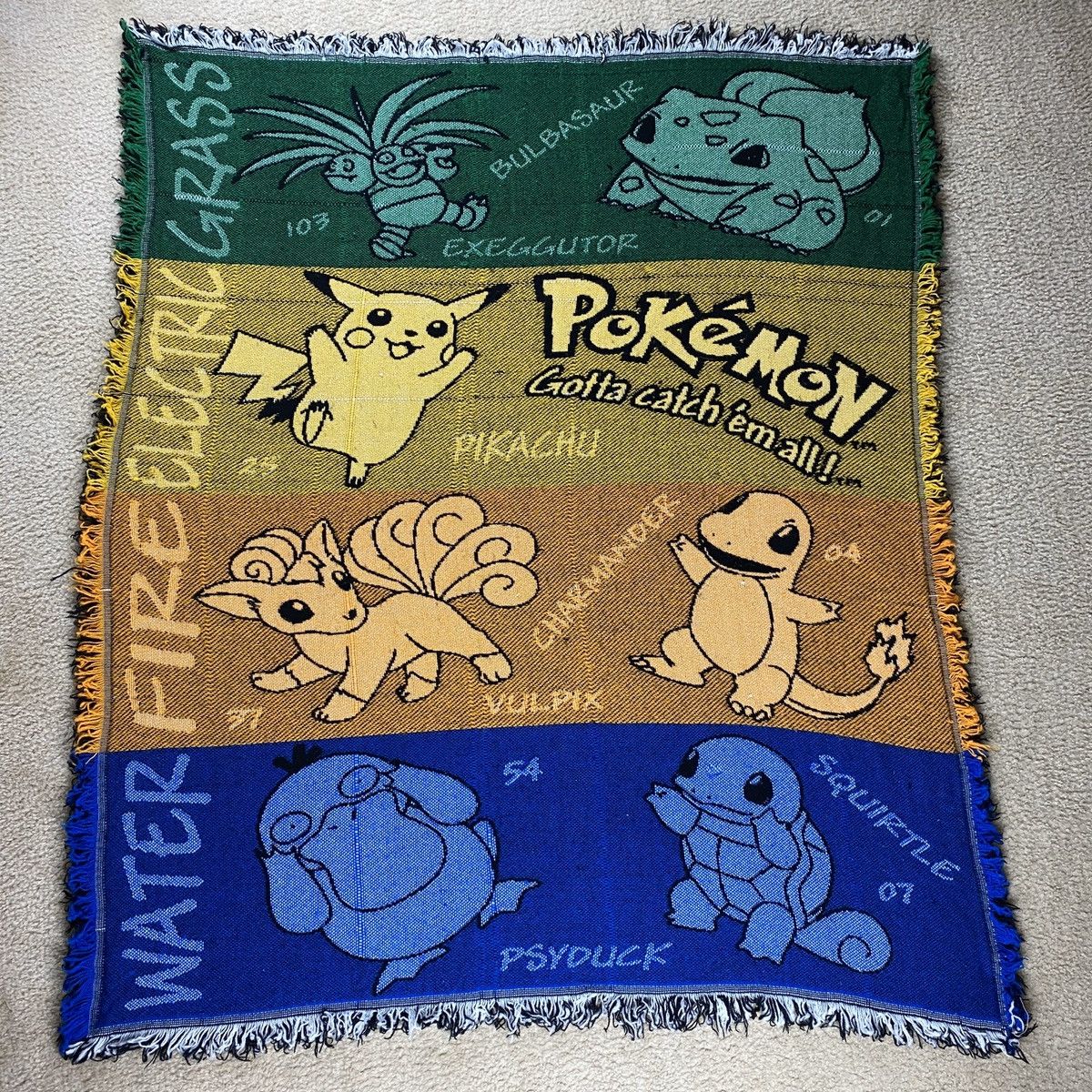 Vintage Vintage Pokemon Blanket Grailed