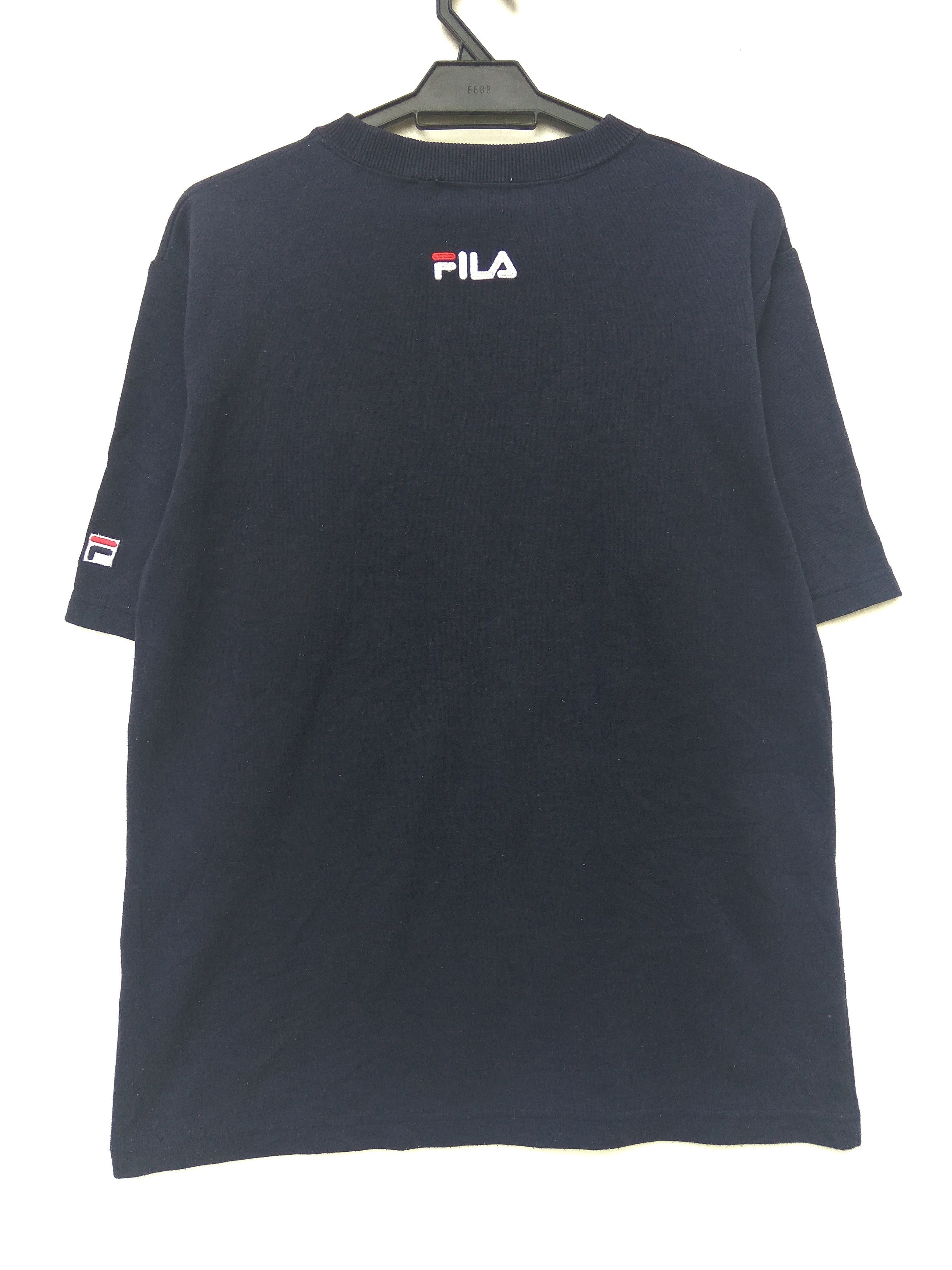 Fila t shirt spell out embroidery