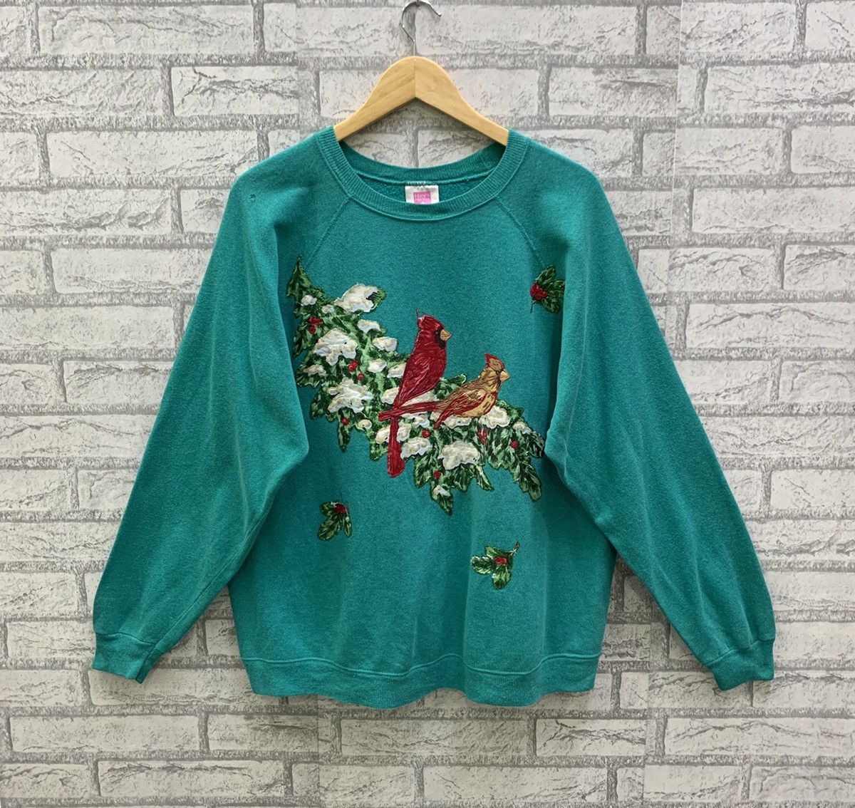 Vintage Vintage 90s Bird Sweatshirts Size US XL / EU 56 / 4 - 1 Thumbnail