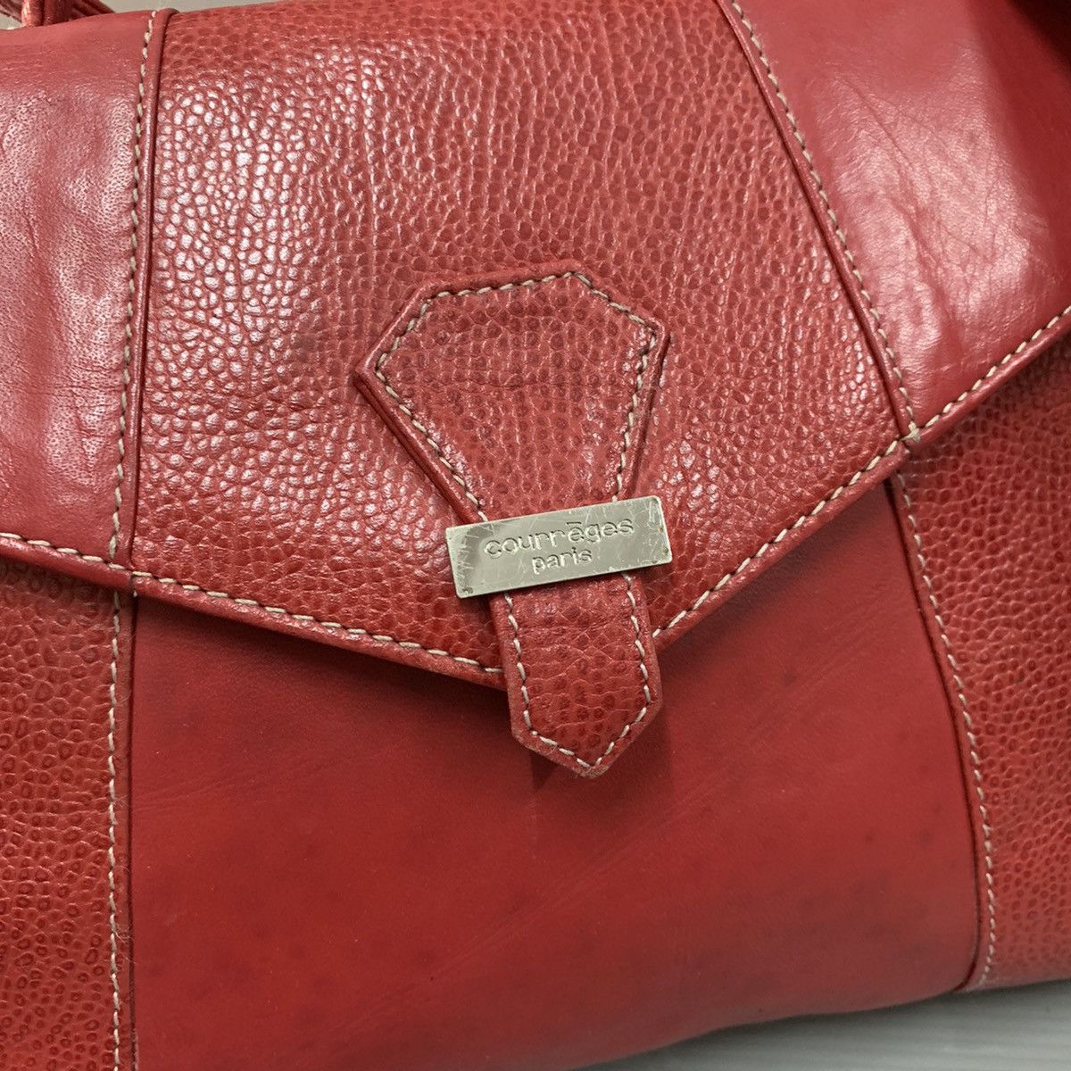 Courreges Courreges 2way Leather Handbag Size ONE SIZE - 9 Thumbnail