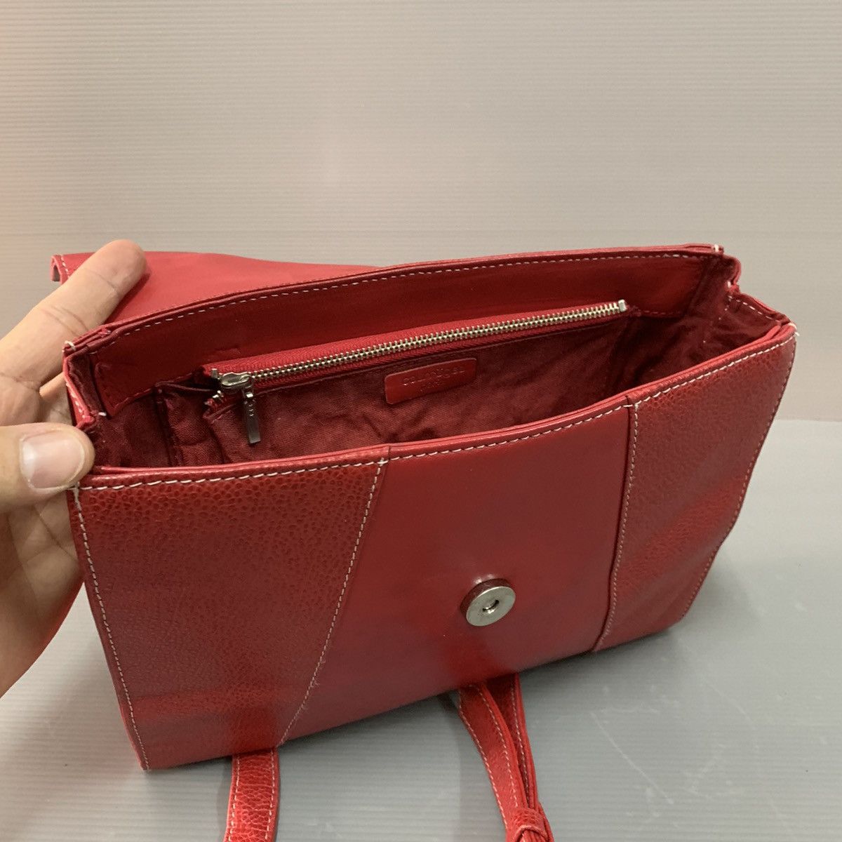 Courreges Courreges 2way Leather Handbag Size ONE SIZE - 6 Thumbnail