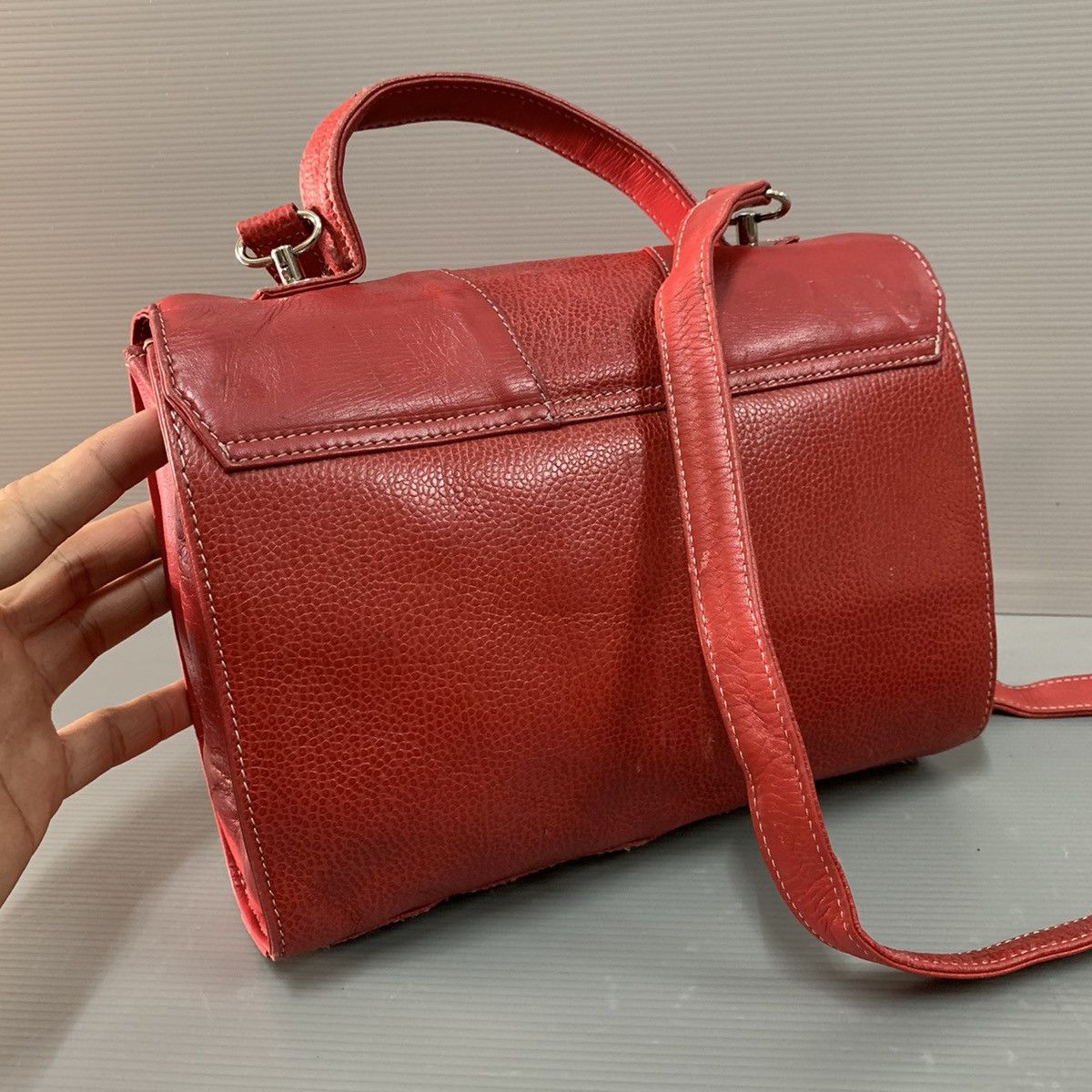 Courreges Courreges 2way Leather Handbag Size ONE SIZE - 5 Thumbnail