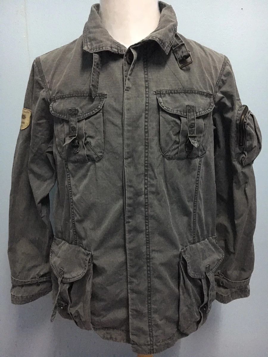Napapijri × Vintage Vintage Napapijri Buckle Multicpocket Tactical Jacket Size US L / EU 52-54 / 3 - 1 Thumbnail