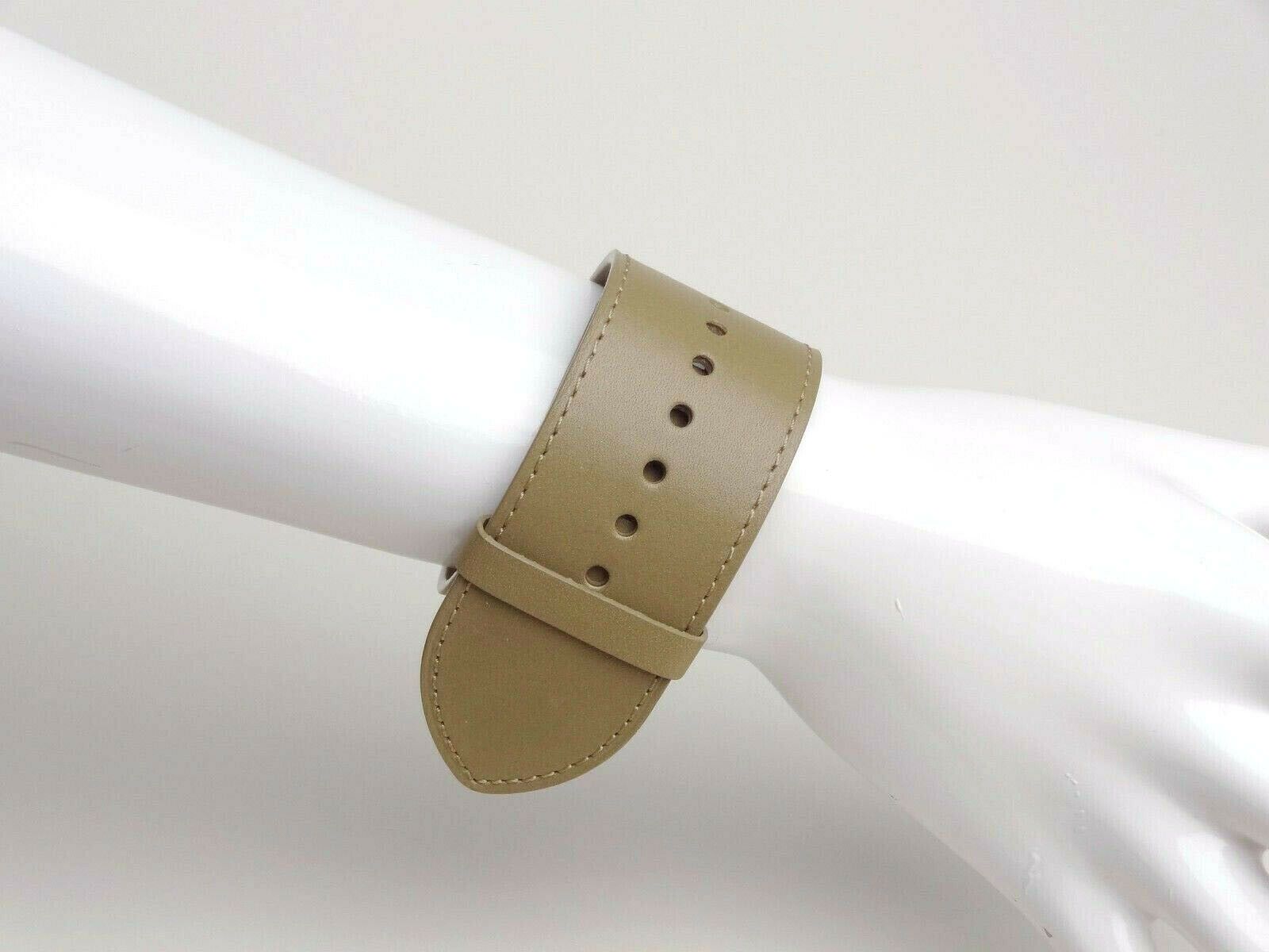 Balenciaga Olive Calfskin Leather Wristband Bracelet Cuff Size ONE SIZE - 5 Thumbnail