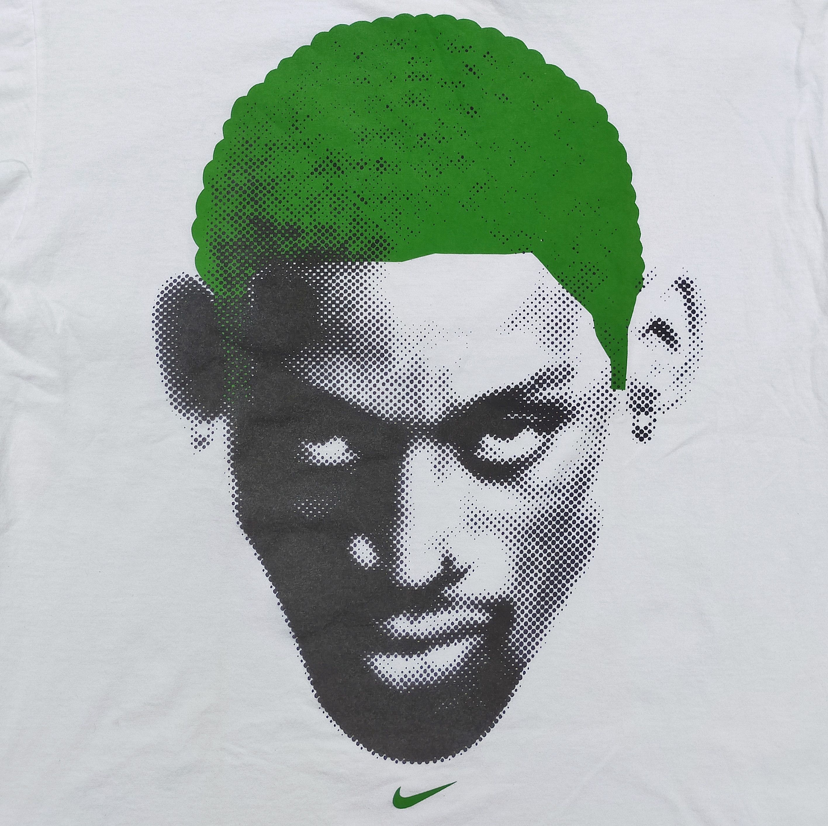 Nike Vintage Nike x Dennis Rodman big logo green head shirt Size US L / EU 52-54 / 3 - 7 Preview
