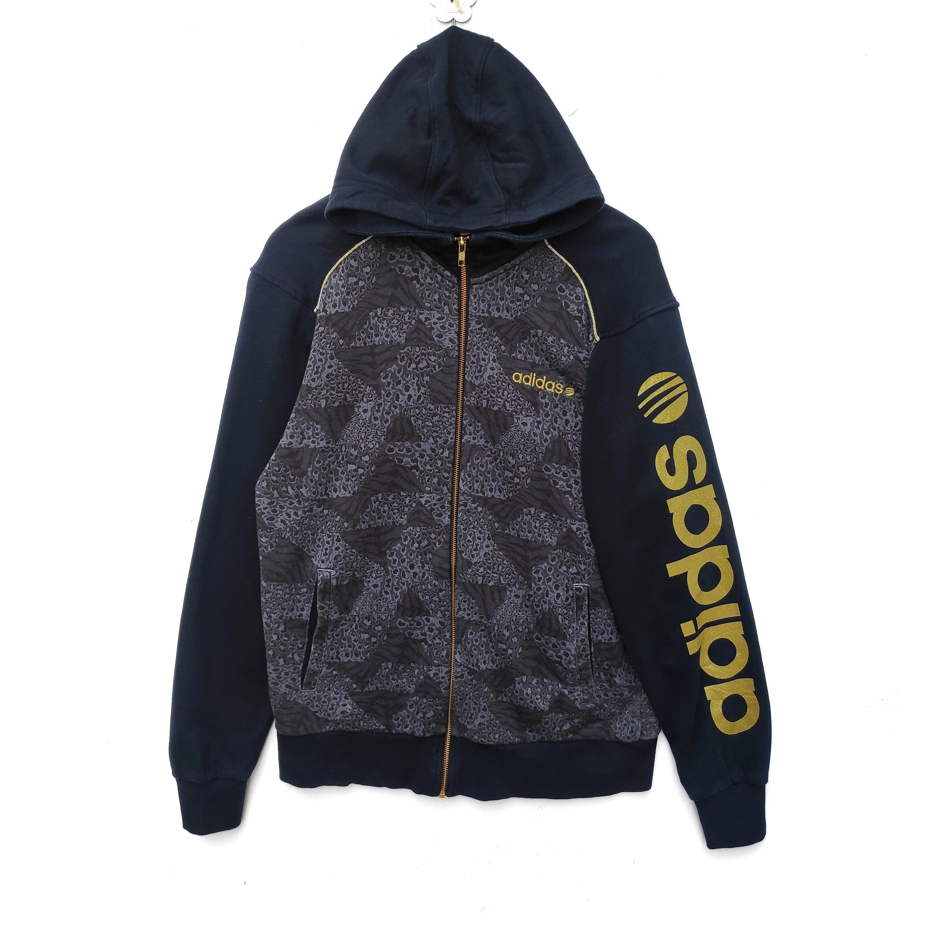 Adidas Adidas Neo Hoodie Large Size Black Gold Dope sportswear Size US L / EU 52-54 / 3 - 1 Preview