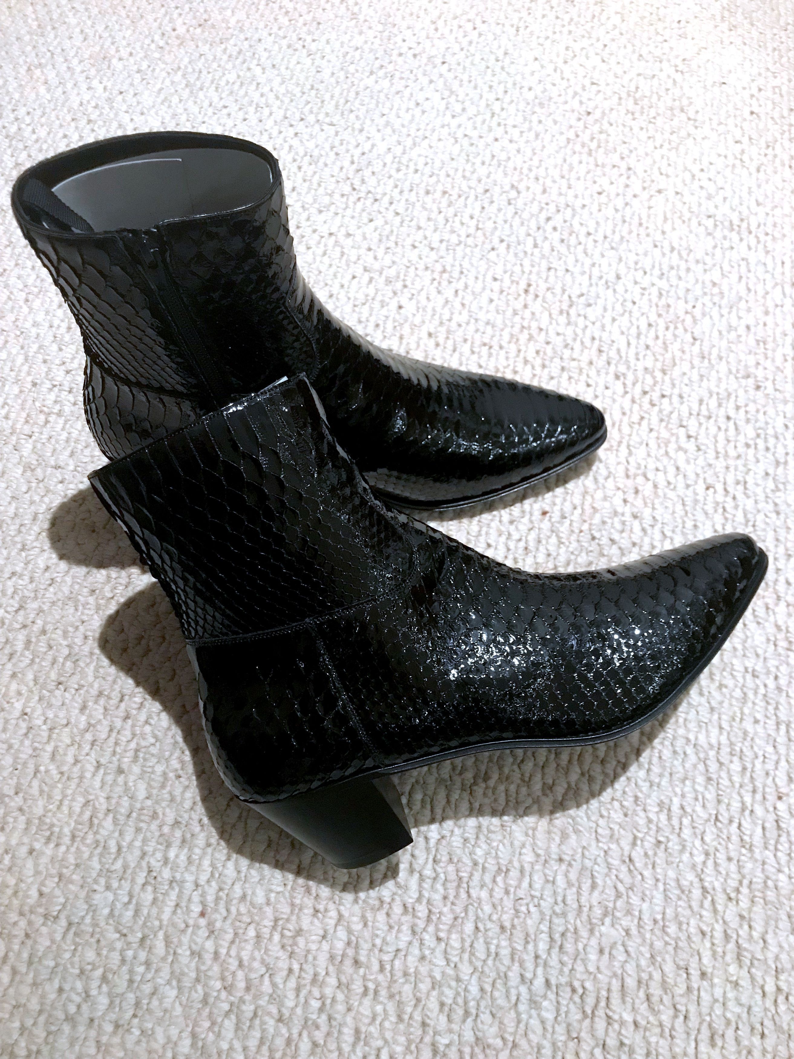 Celine × Hedi Slimane RARE BRAND NEW JACNO BLACK LACQUERED