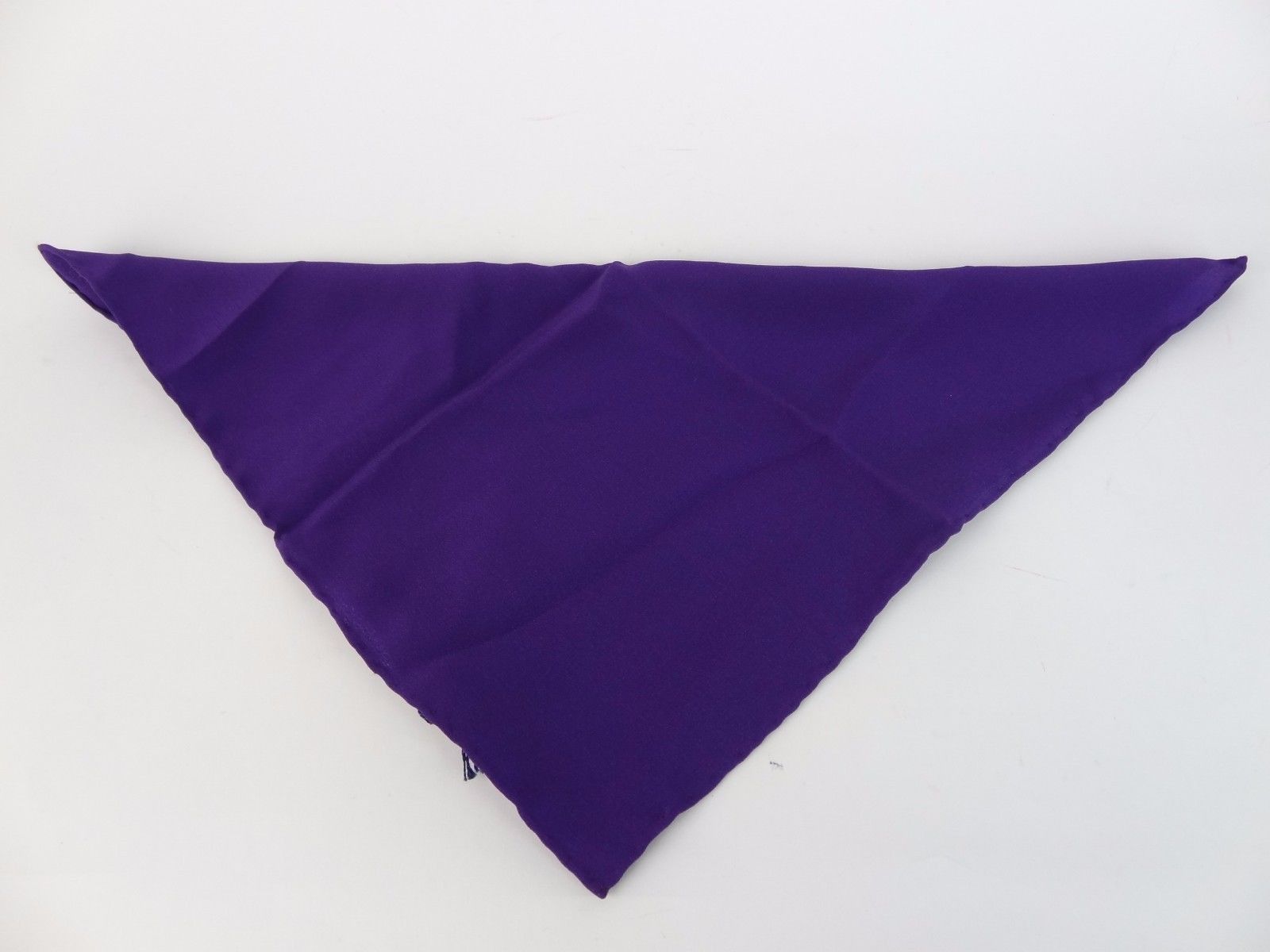 Prada Purple Violet Silk Crepe Pocket Square Foulard Scarf NWT Size ONE SIZE - 1 Thumbnail