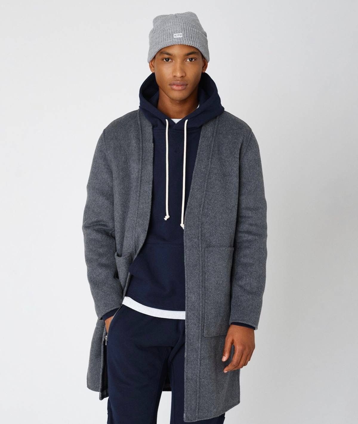 Kith Kith Large Check Reversible Becker Wool Coat Grailed