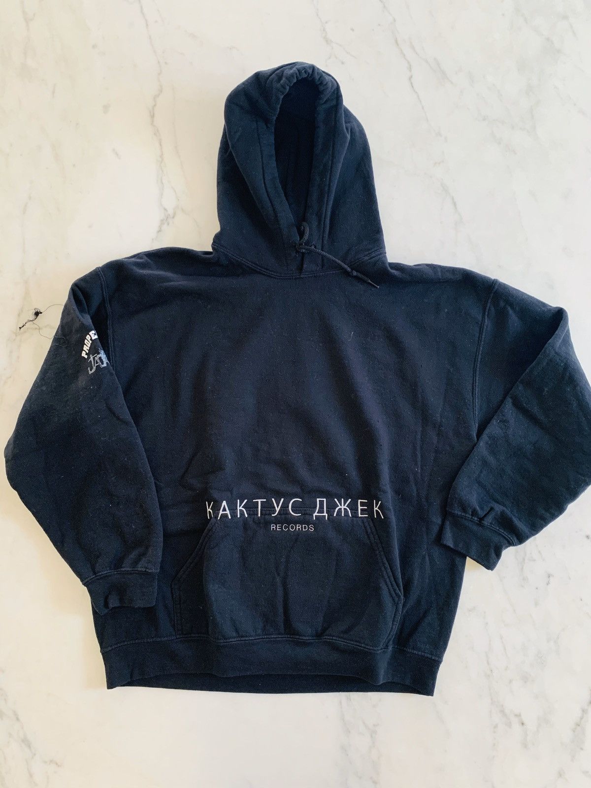 Pre-owned Travis Scott Jackboys/cactus Jack Multi Logo Black Hoodie