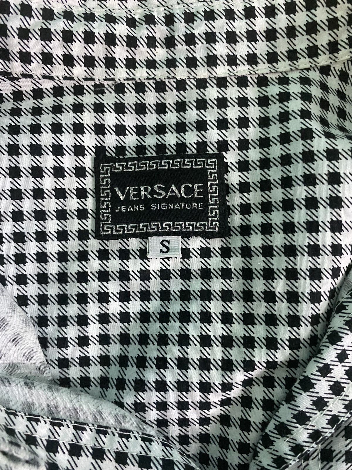 Versace VERSACE CHEKERED PLAID SHIRT Size US S / EU 44-46 / 1 - 7 Thumbnail