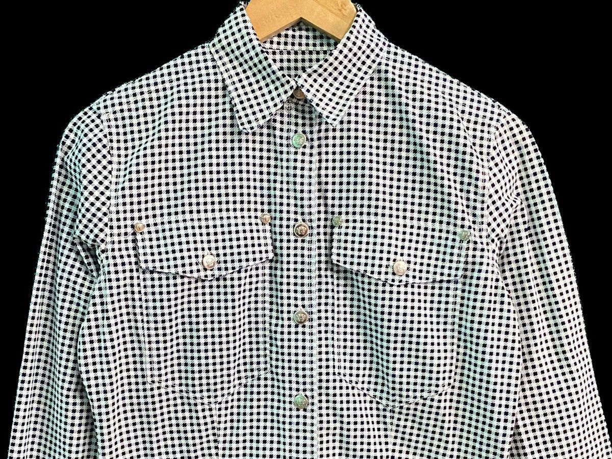 Versace VERSACE CHEKERED PLAID SHIRT Size US S / EU 44-46 / 1 - 5 Thumbnail