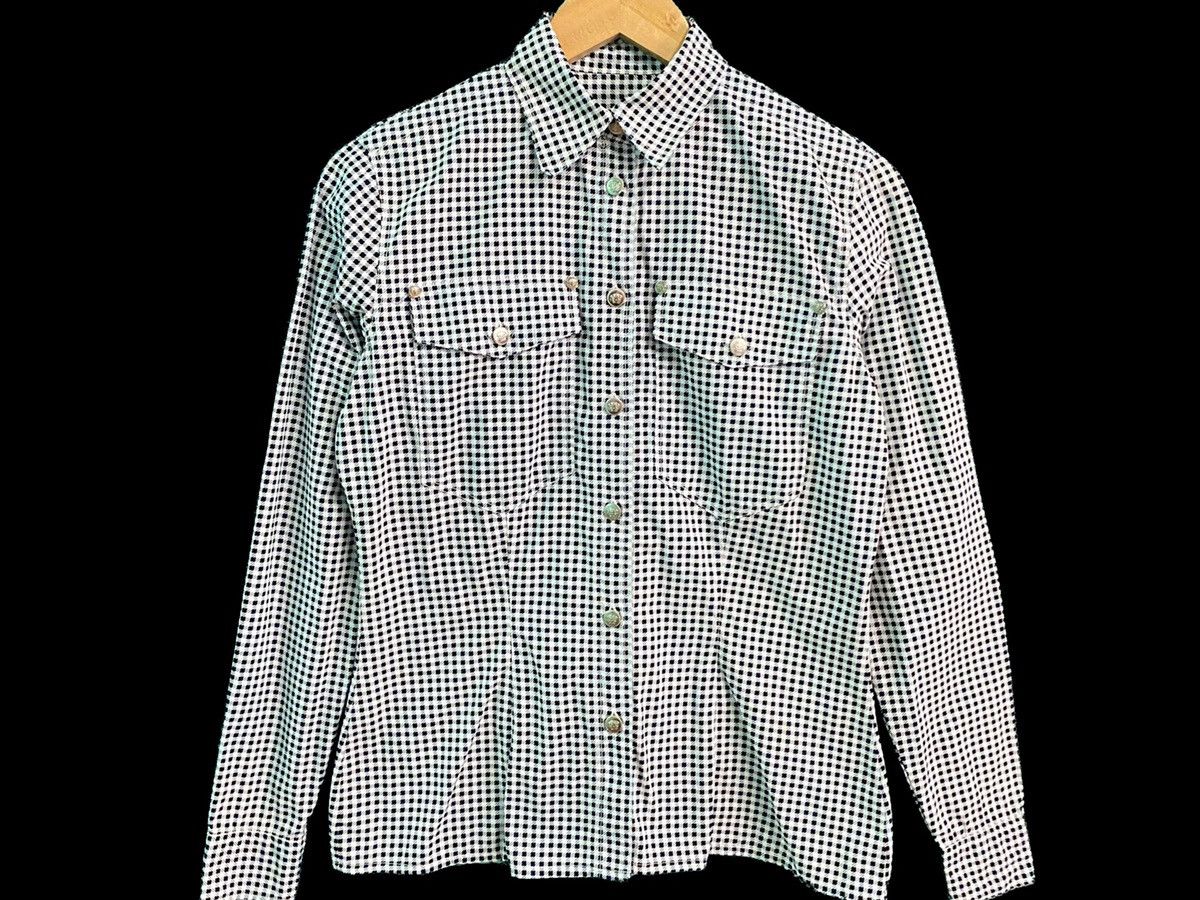 Versace VERSACE CHEKERED PLAID SHIRT Size US S / EU 44-46 / 1 - 2 Thumbnail