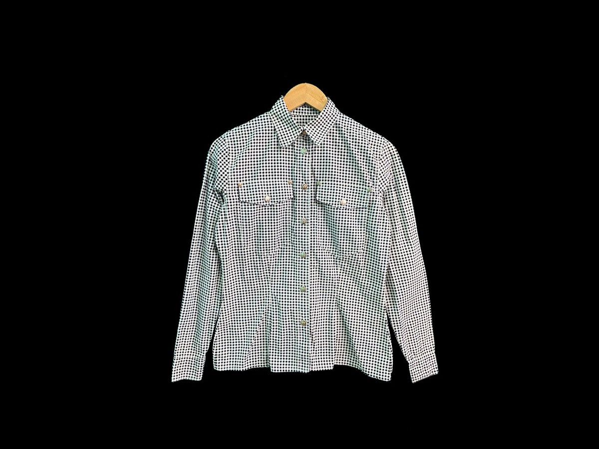 Versace VERSACE CHEKERED PLAID SHIRT Size US S / EU 44-46 / 1 - 1 Thumbnail