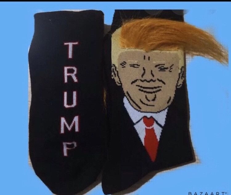 Other New Donald Trump Socks Hair Gag Gift Size ONE SIZE - 1 Thumbnail