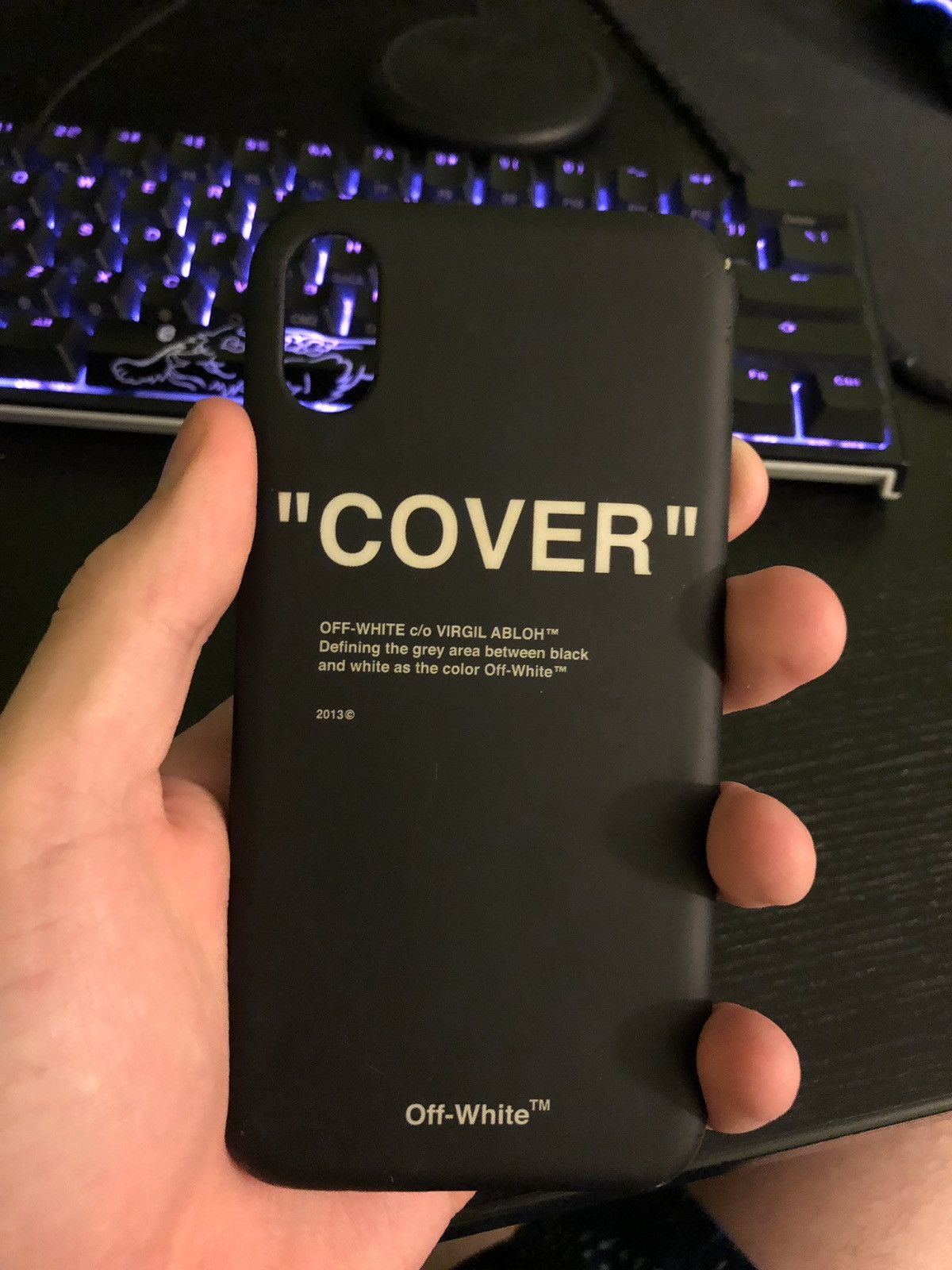 Off White Ssense Virgil Abloh off white SSENSE EXCLUSIVE RARE iPhone X case Grailed