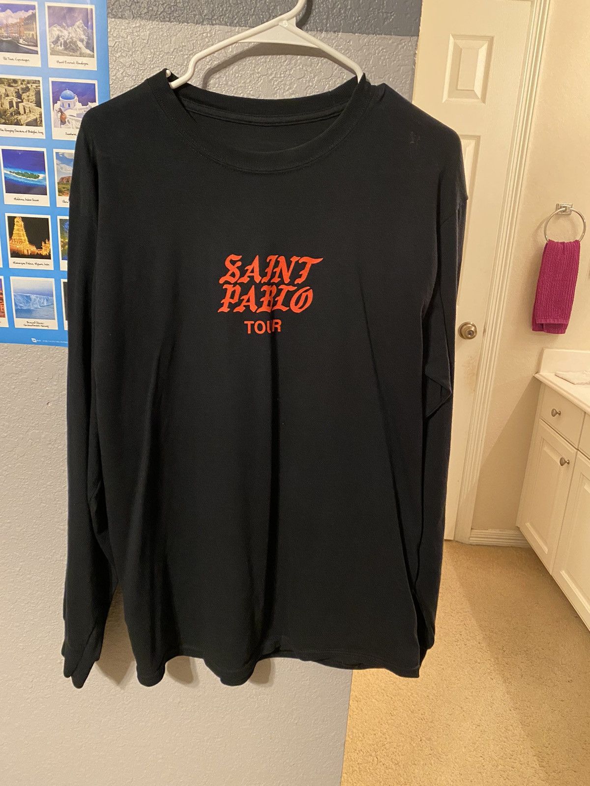 Gildan Saint Pablo Kim Kardashian Tennis Tour Merch Longsleeve Tee
