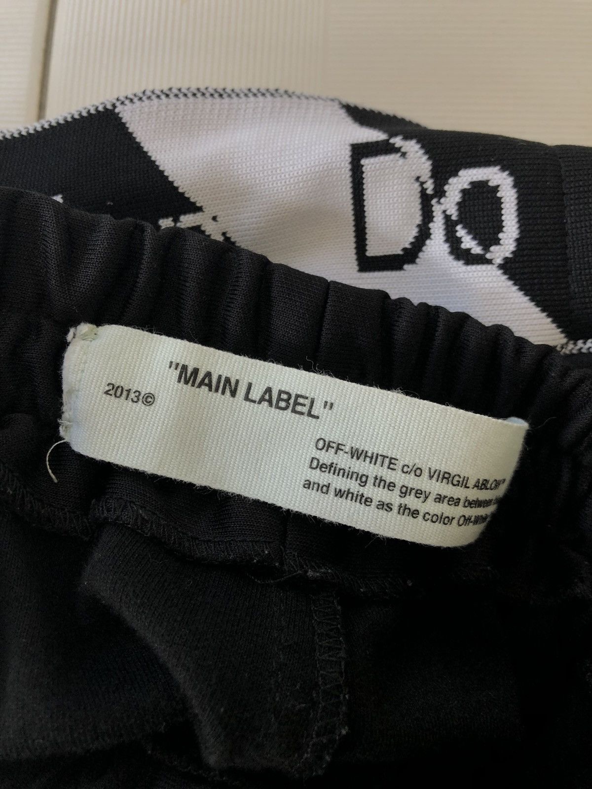 Off-White RARE CAUTION DO NOT ENTER Black Side Jogger Sweatpants Size US 30 / EU 46 - 8 Thumbnail