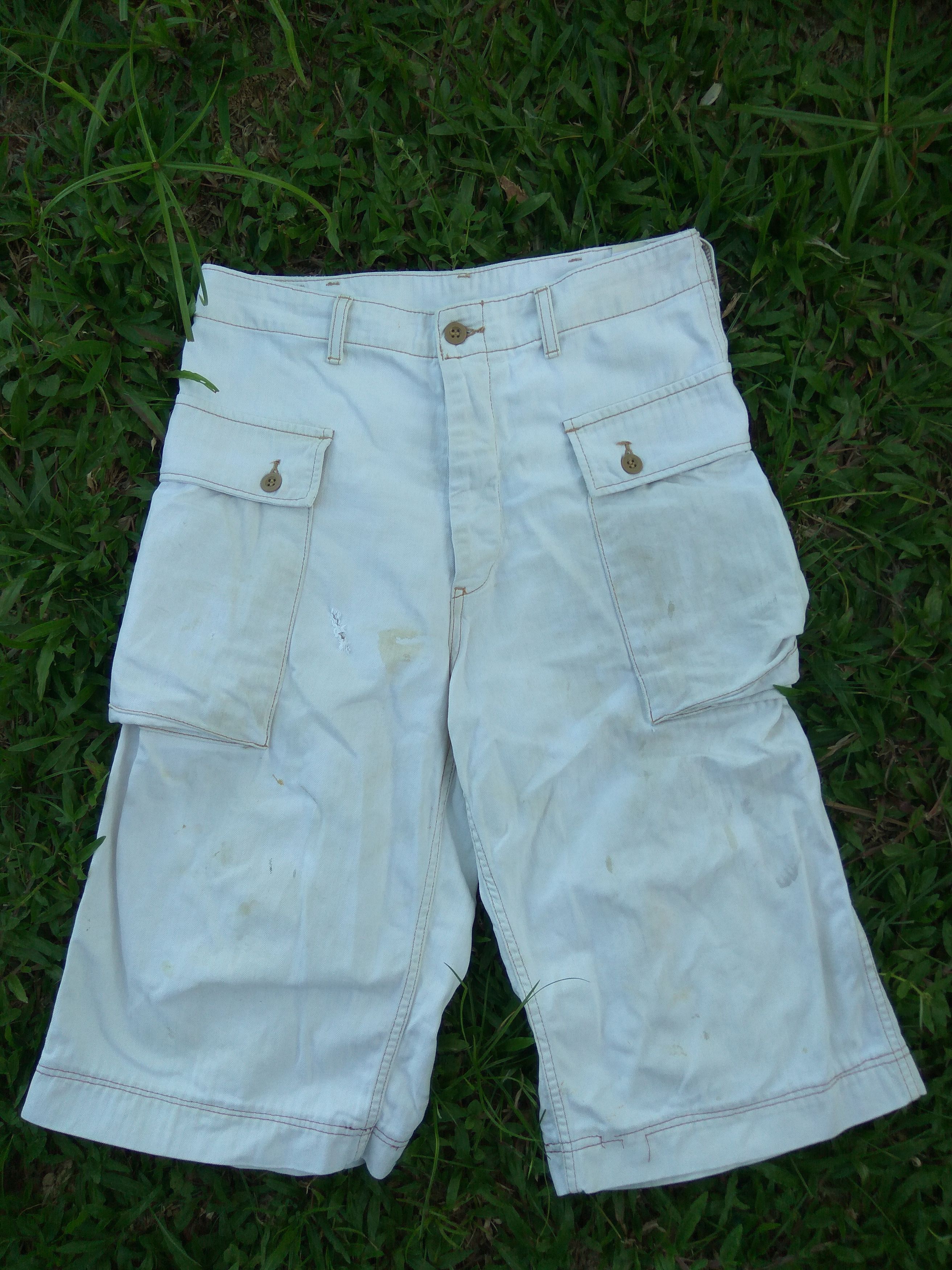 Schott Vintage Schott Nyc short pants cargo military rare design Size US 32 / EU 48 - 1 Thumbnail