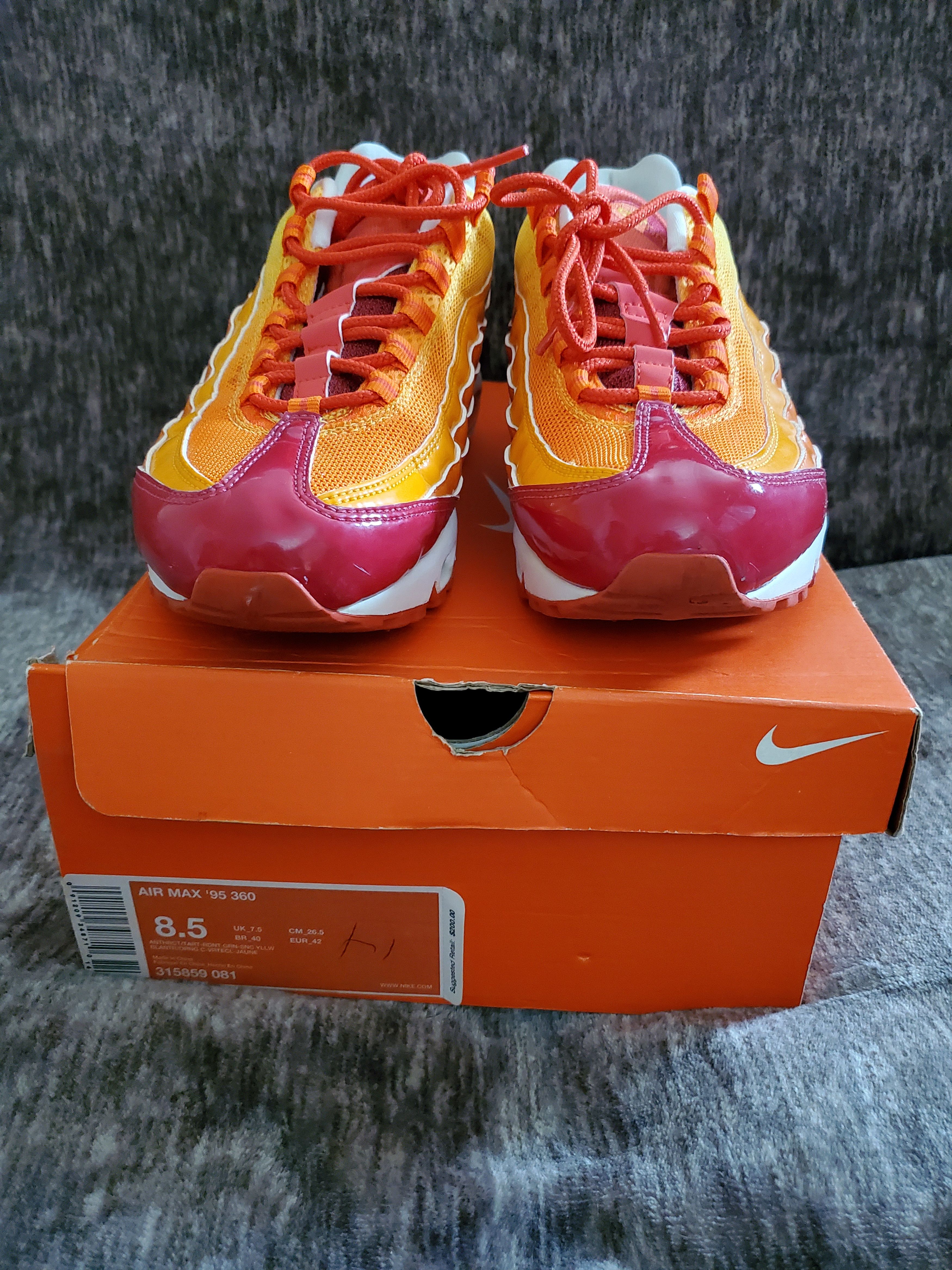 Nike Air Max 95 Fantastic 4 Human Torch | Grailed
