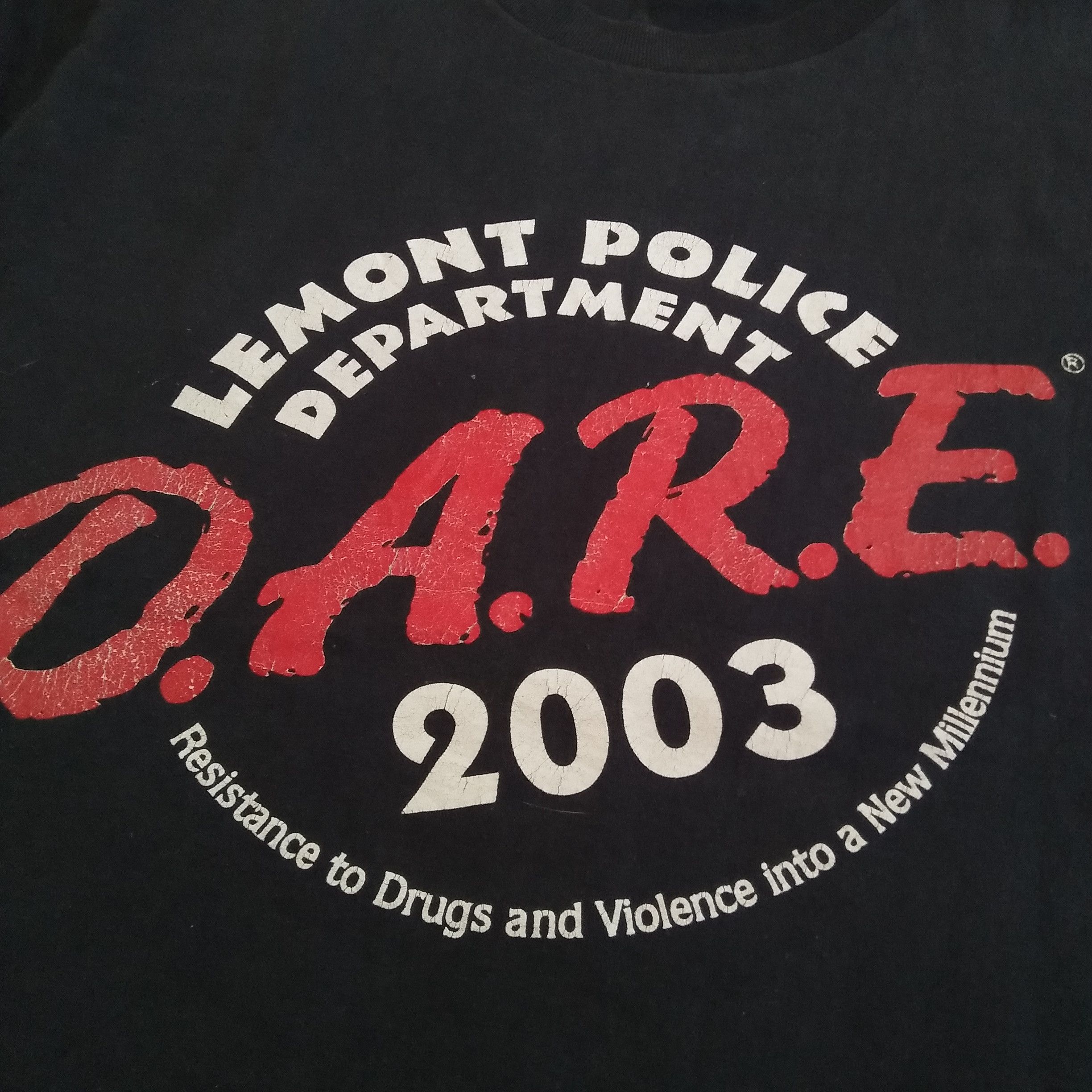 D.A.R.E × Vintage 90s 00s 2003 DARE Lemont Police Dept Size US M / EU 48-50 / 2 - 2 Thumbnail