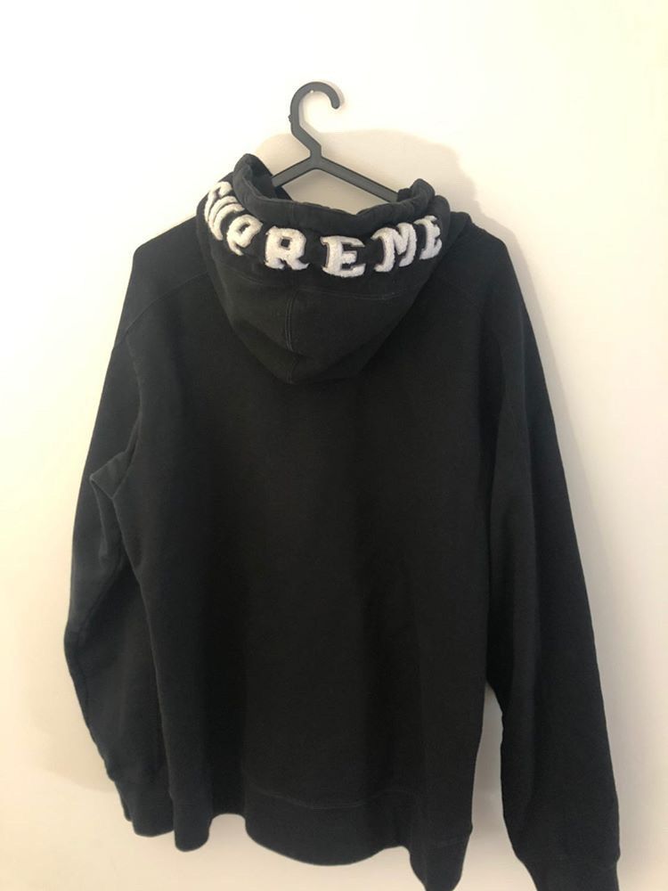 Supreme Paneled Hooded Black Grailed
