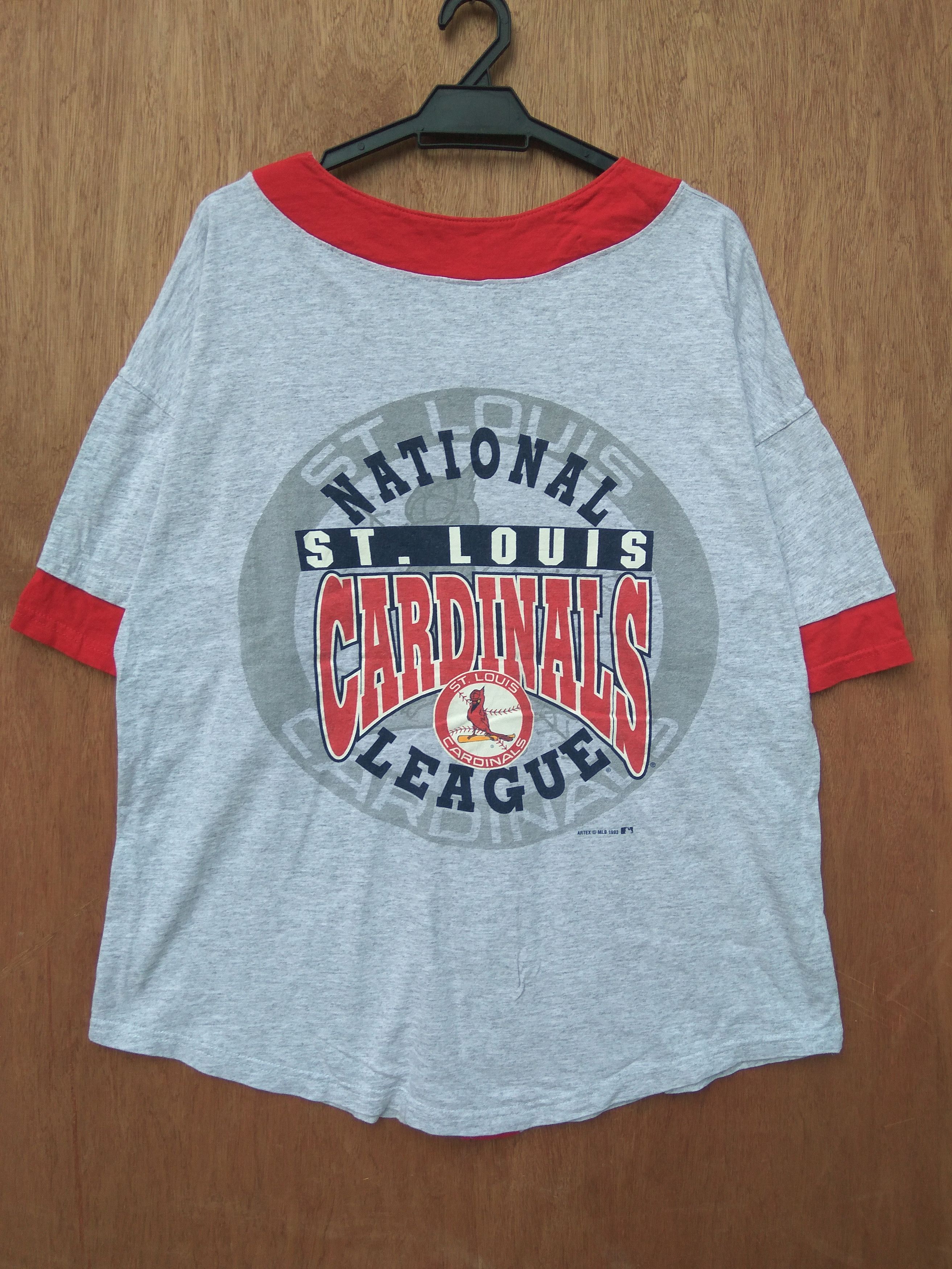 MLB Vintage 90s Vintage St. Louis Cardinals Baseball t shirt Size US L / EU 52-54 / 3 - 1 Thumbnail