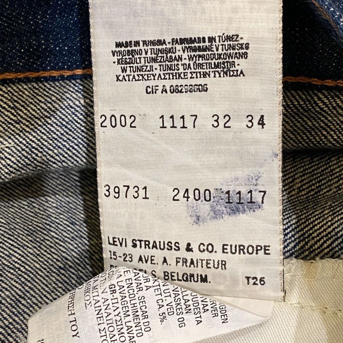 Levi's LEVI’S RED 1st GIANT DENIM JEANS 2000 rare vintage 32 x 30 Size US 32 / EU 48 - 5 Thumbnail