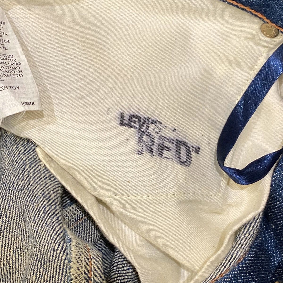 Levi's LEVI’S RED 1st GIANT DENIM JEANS 2000 rare vintage 32 x 30 Size US 32 / EU 48 - 6 Thumbnail