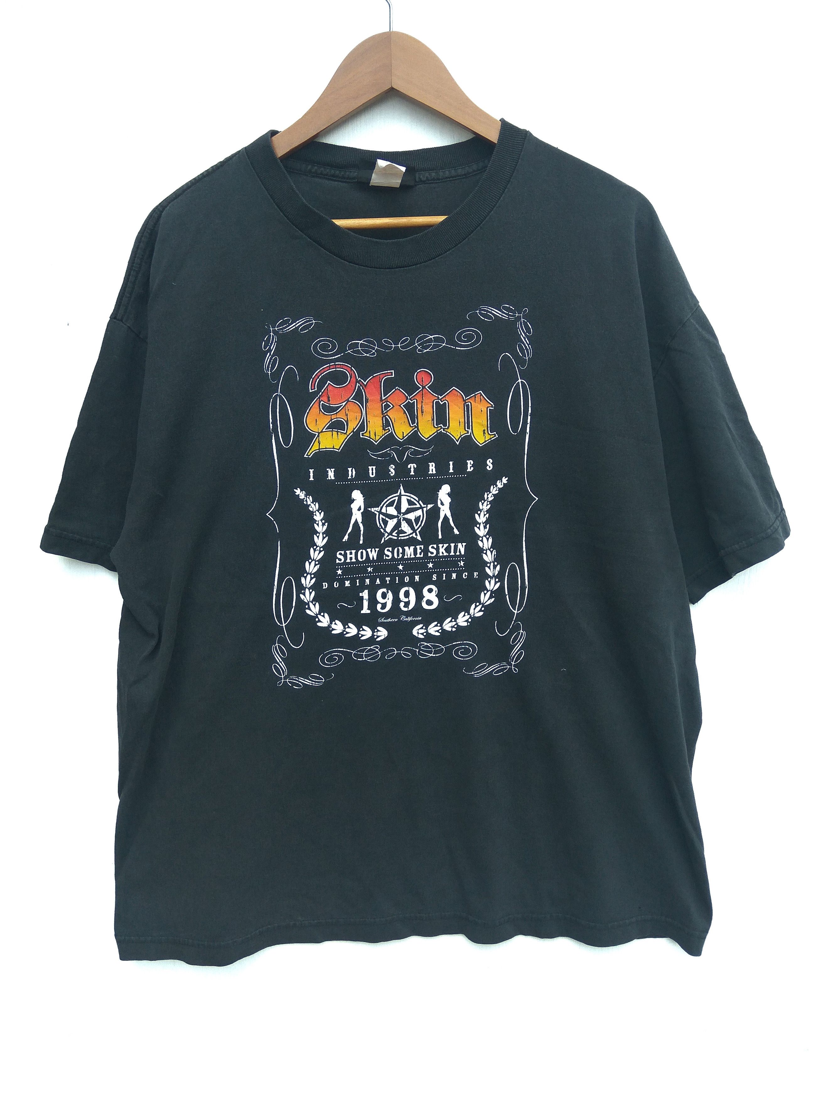 Industrie × Vintage Vintage 90s Vtg Skin Industries t shirt Size US XL / EU 56 / 4 - 1 Thumbnail