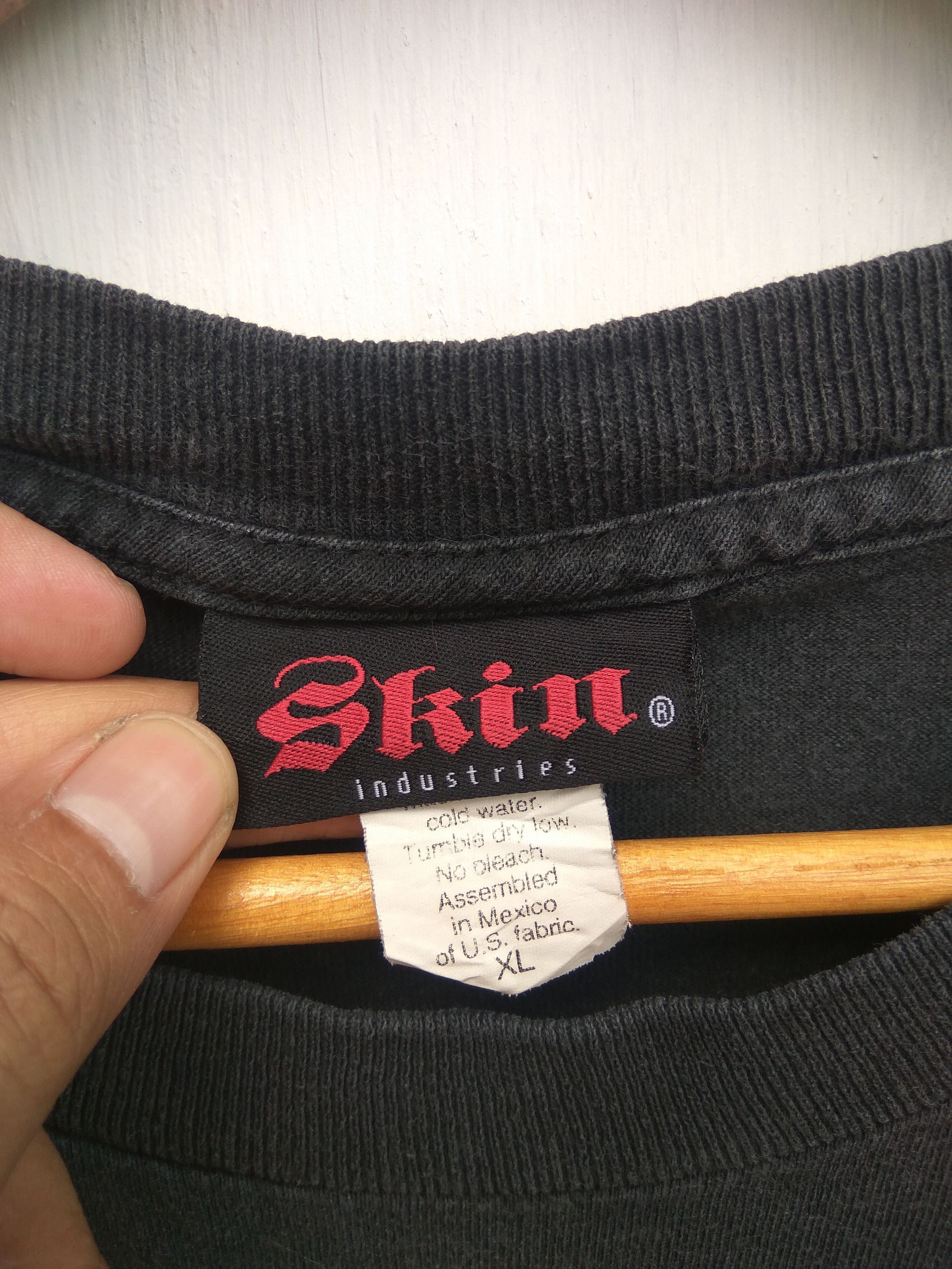 Industrie × Vintage Vintage 90s Vtg Skin Industries t shirt Size US XL / EU 56 / 4 - 4 Thumbnail