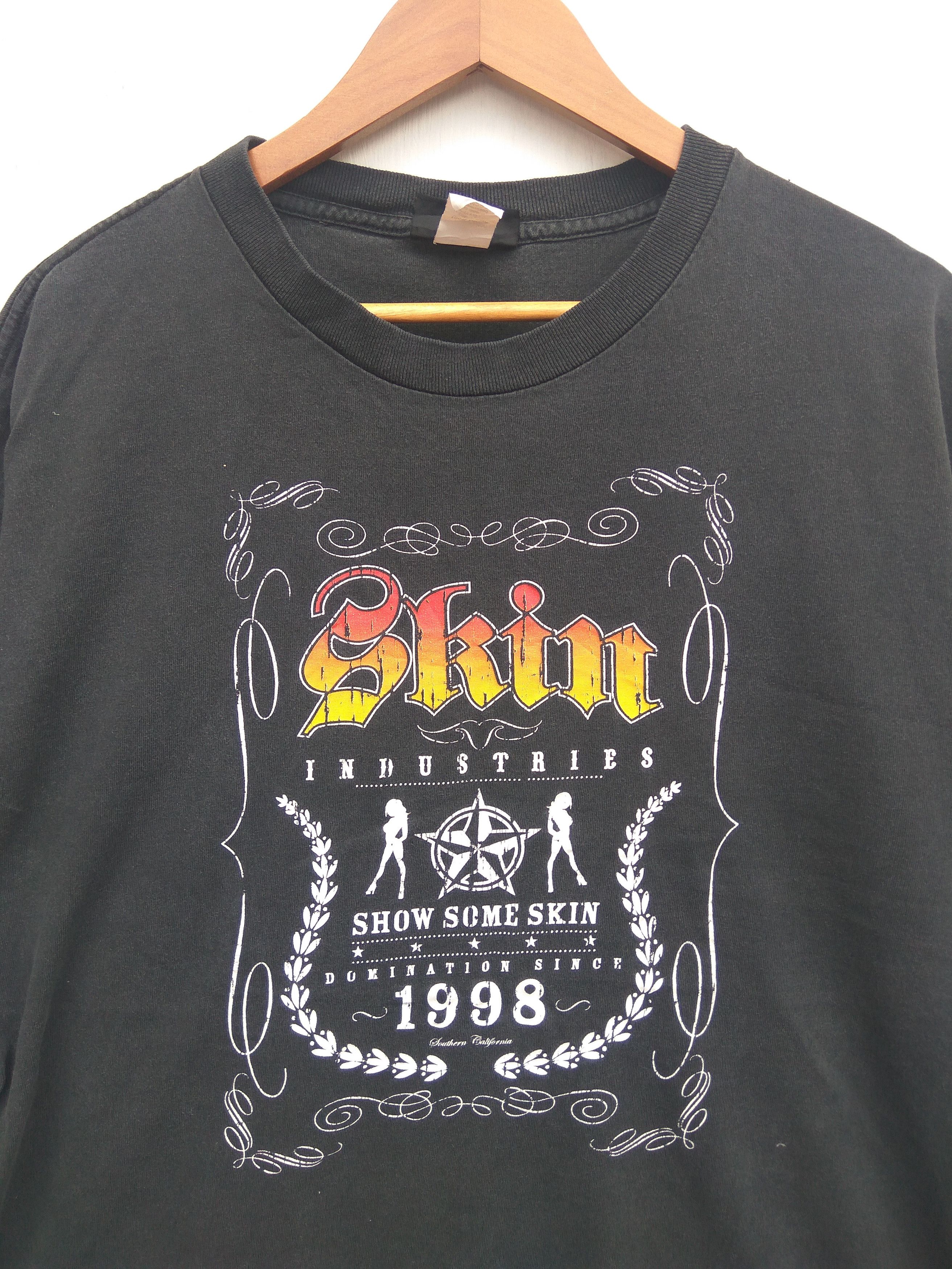 Industrie × Vintage Vintage 90s Vtg Skin Industries t shirt Size US XL / EU 56 / 4 - 3 Thumbnail