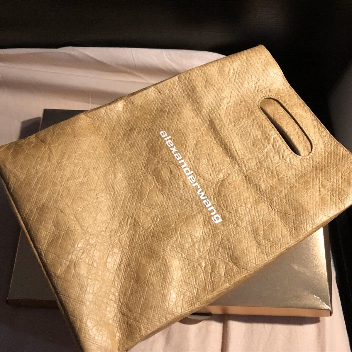 Alexander Wang McDonald s X Alexander Wang Golden lunch bag Grailed