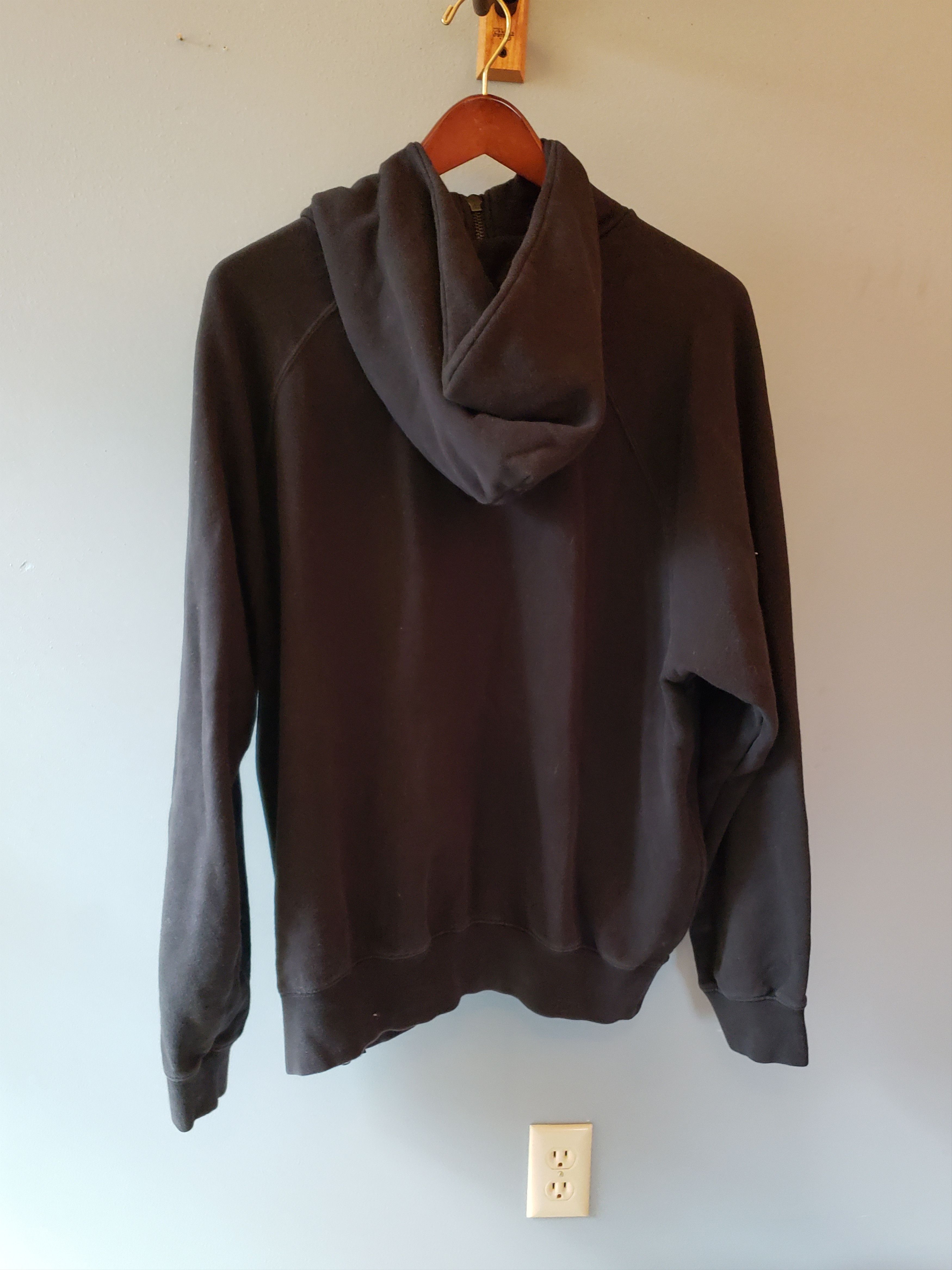 Pacsun Essentials Half Zip Pullover Hoodie in Black | Grailed