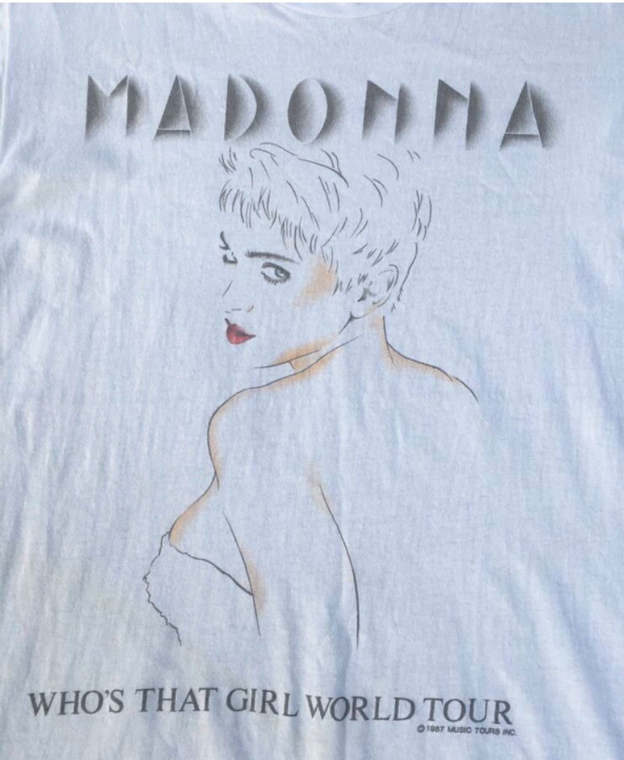 Band Tees Rare design Vintage 80s Madonna Tshirt Size US M / EU 48-50 / 2 - 5 Thumbnail