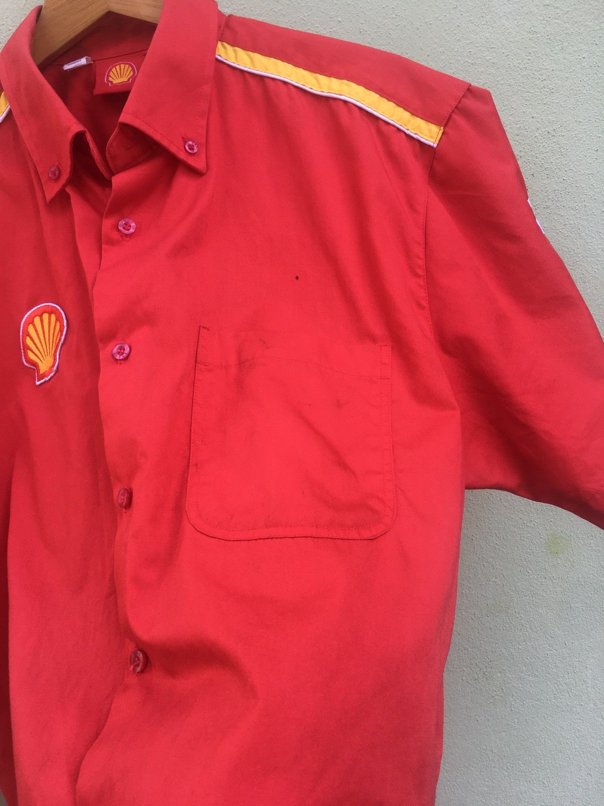 Vintage Vintage Shell Ferrari Button Down Embroided Shirt Size US M / EU 48-50 / 2 - 8 Thumbnail