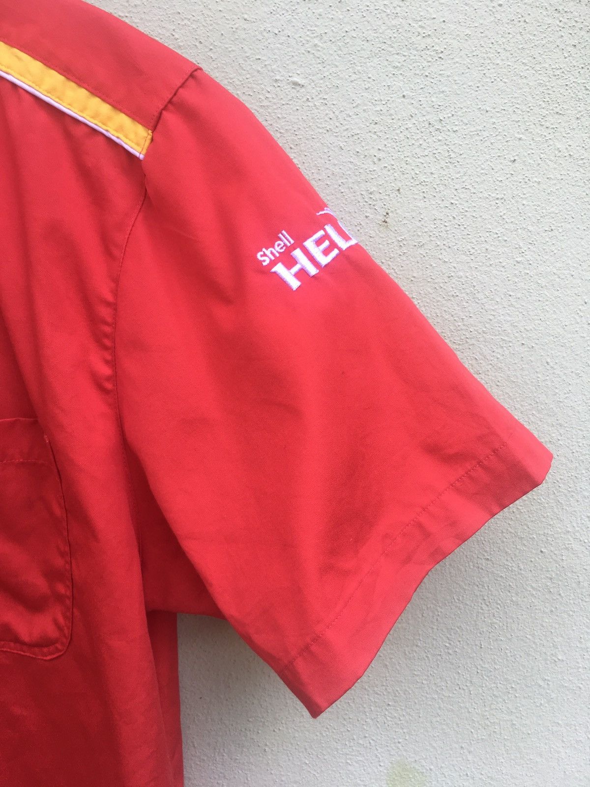Vintage Vintage Shell Ferrari Button Down Embroided Shirt Size US M / EU 48-50 / 2 - 5 Thumbnail
