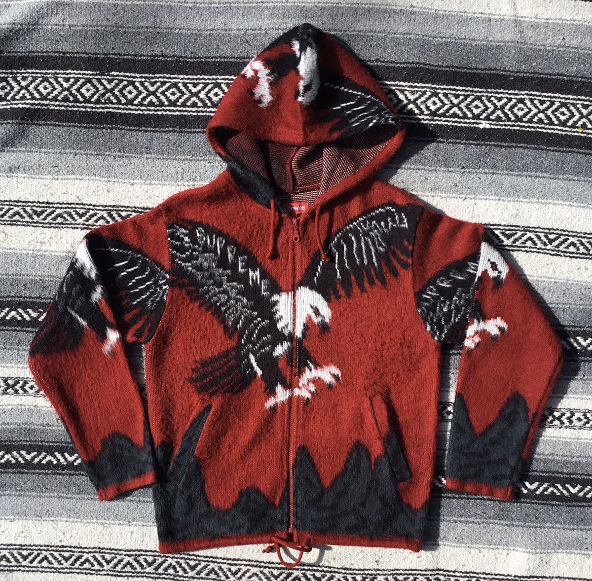 Supreme SS16 Supreme Eagle hooded zip up sweater | Grailed