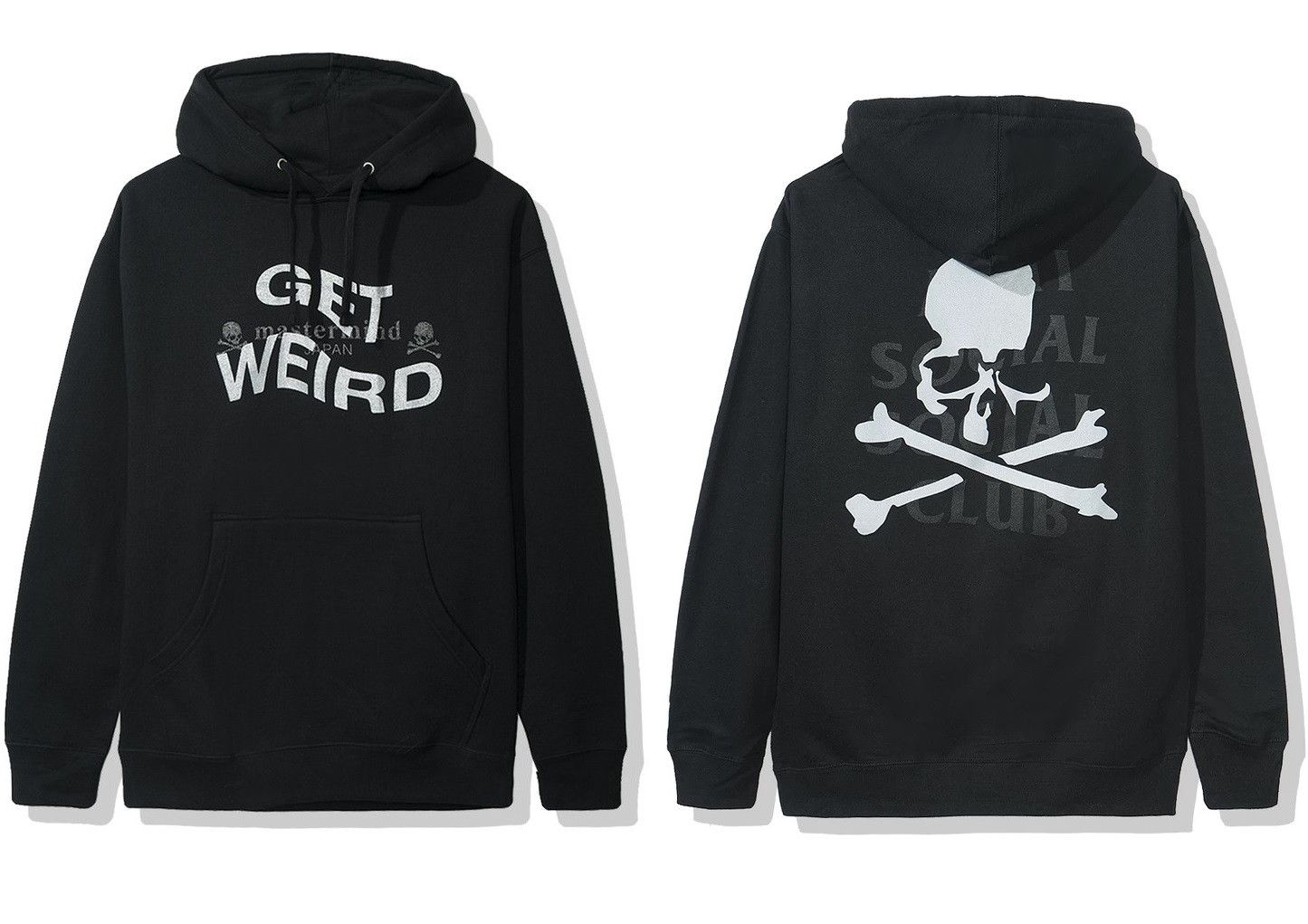 Anti Social Social Club × Mastermind Japan DS Mastermind X ASSC Get Weird Black Hoodie Supreme Bape Size US XL / EU 56 / 4 - 1 Thumbnail