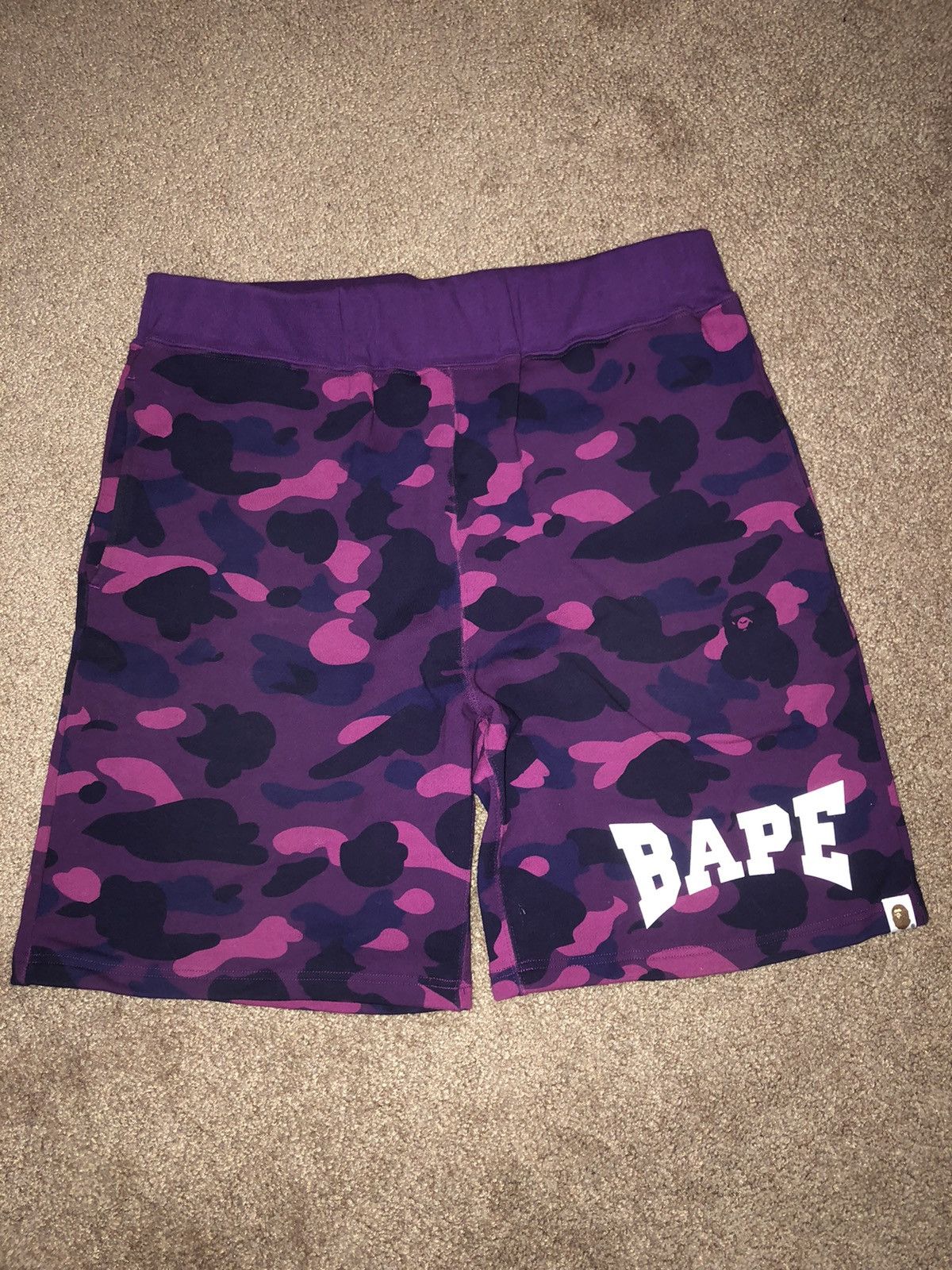 Bape Bape Purple Camo Shorts Size US 34 / EU 50 - 1 Preview