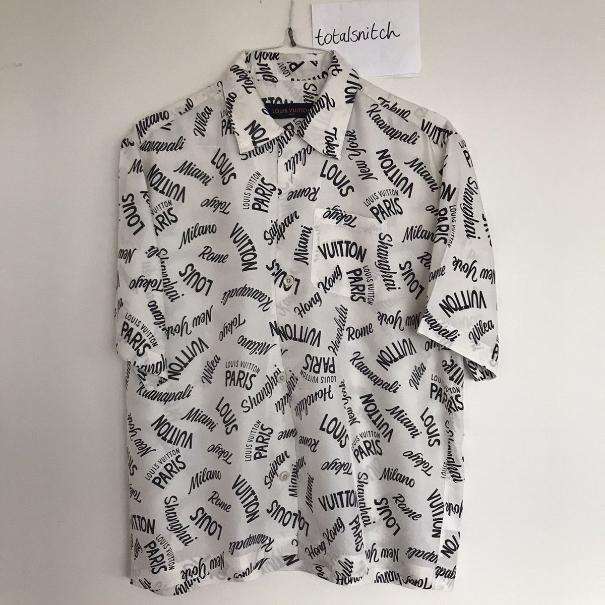 Shop Louis Vuitton Landscape Hawaiian Shirt (1A9TBC) by CITYMONOSHOP