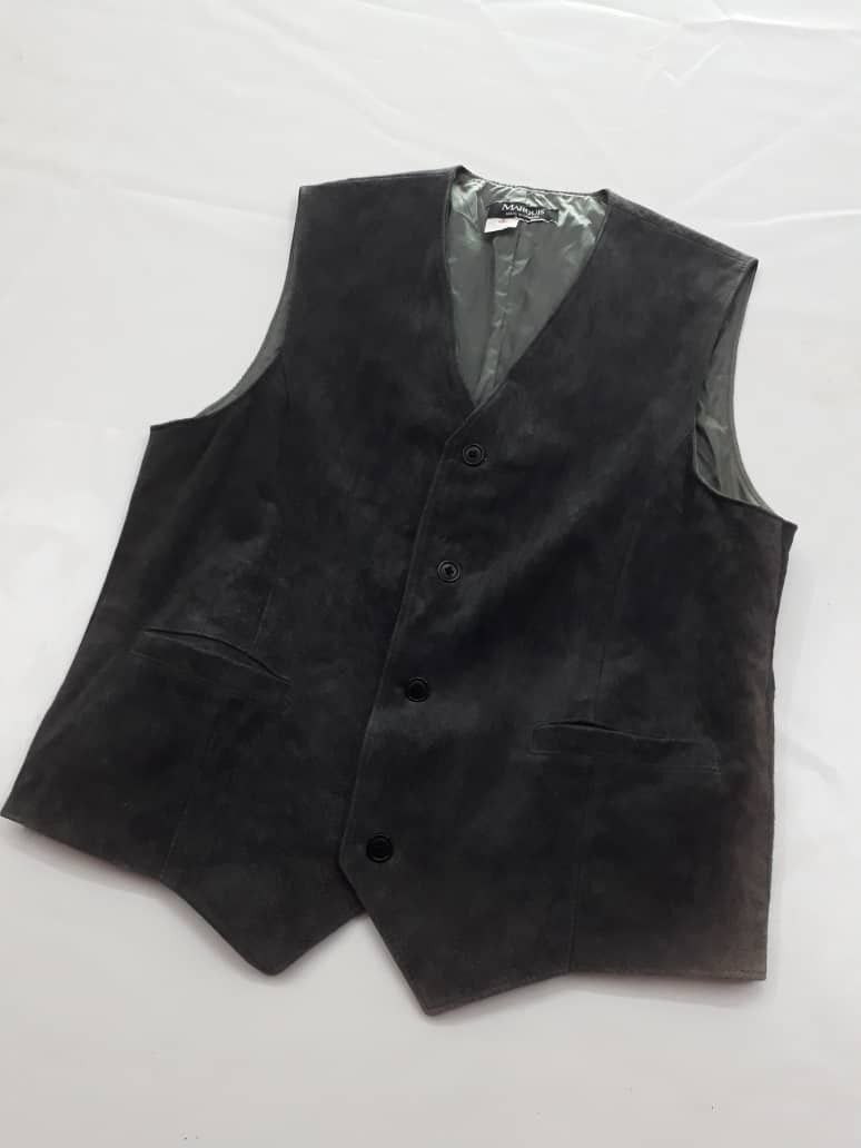 Leather Leather Vest MARAUIS Made In Canada Size US S / EU 44-46 / 1 - 3 Thumbnail